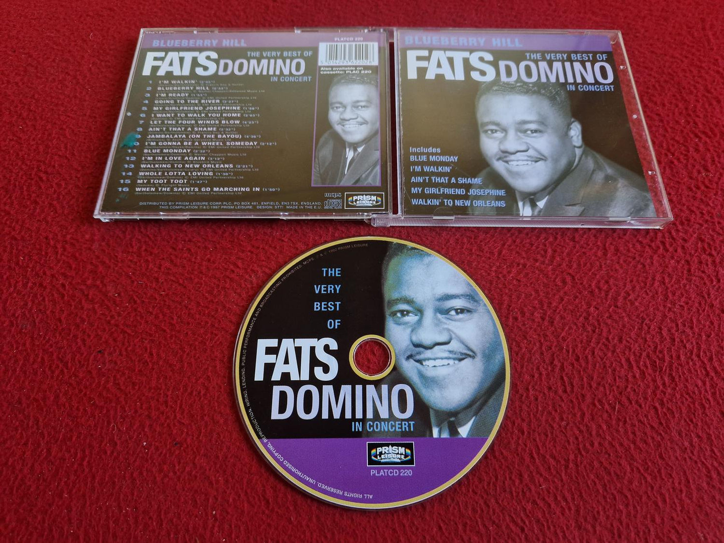 FATS DOMINO – BLUEBERRY HILL - THE VERY BEST OF FATS DOMINO IN CONCERT CD