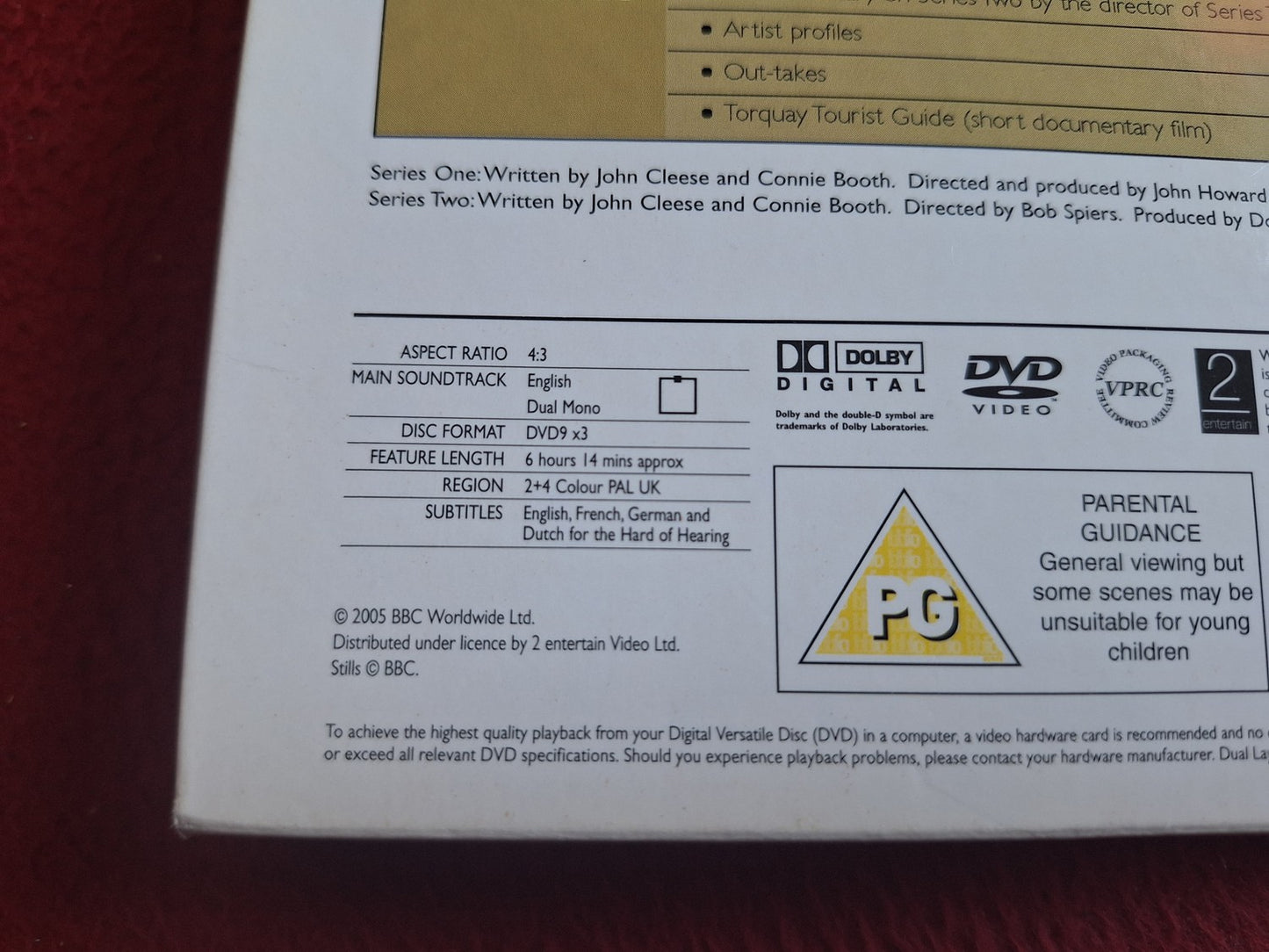 FAWLTY TOWERS THE COMPLETE SERIES 1 & 2 BOX DVD