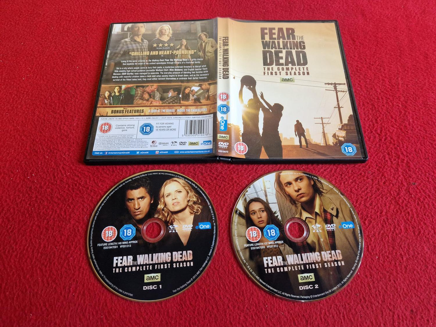 FEAR FOR THE WALKING DEAD SEASON 1 DVD