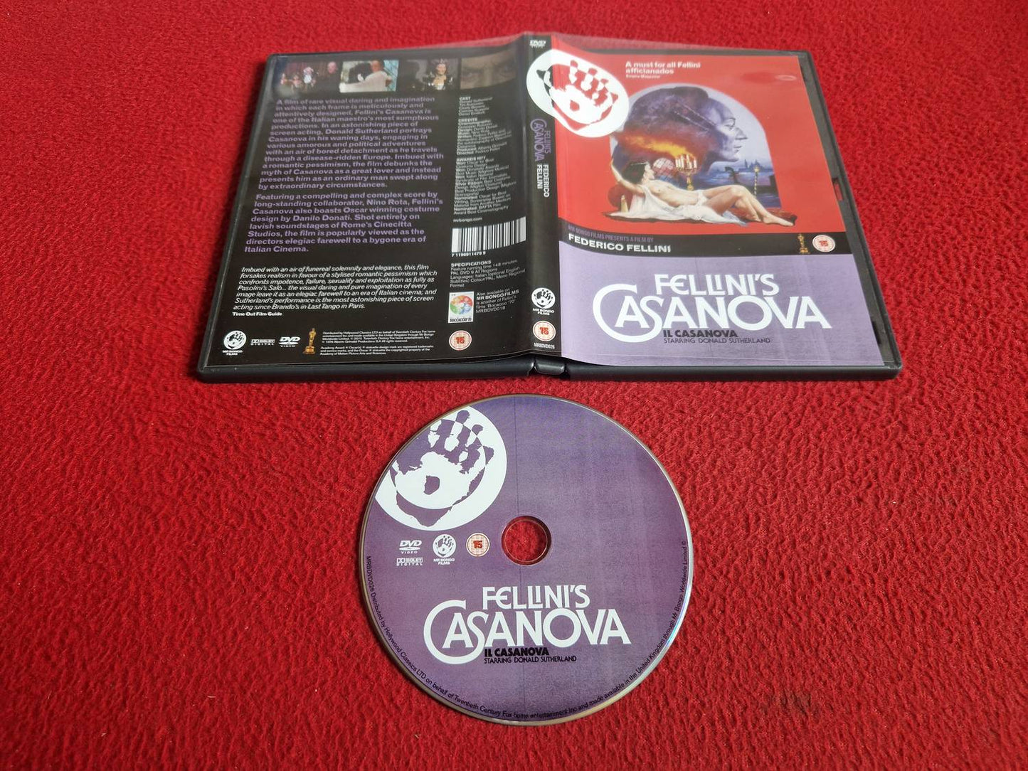FELLINI'S CASANOVA DVD