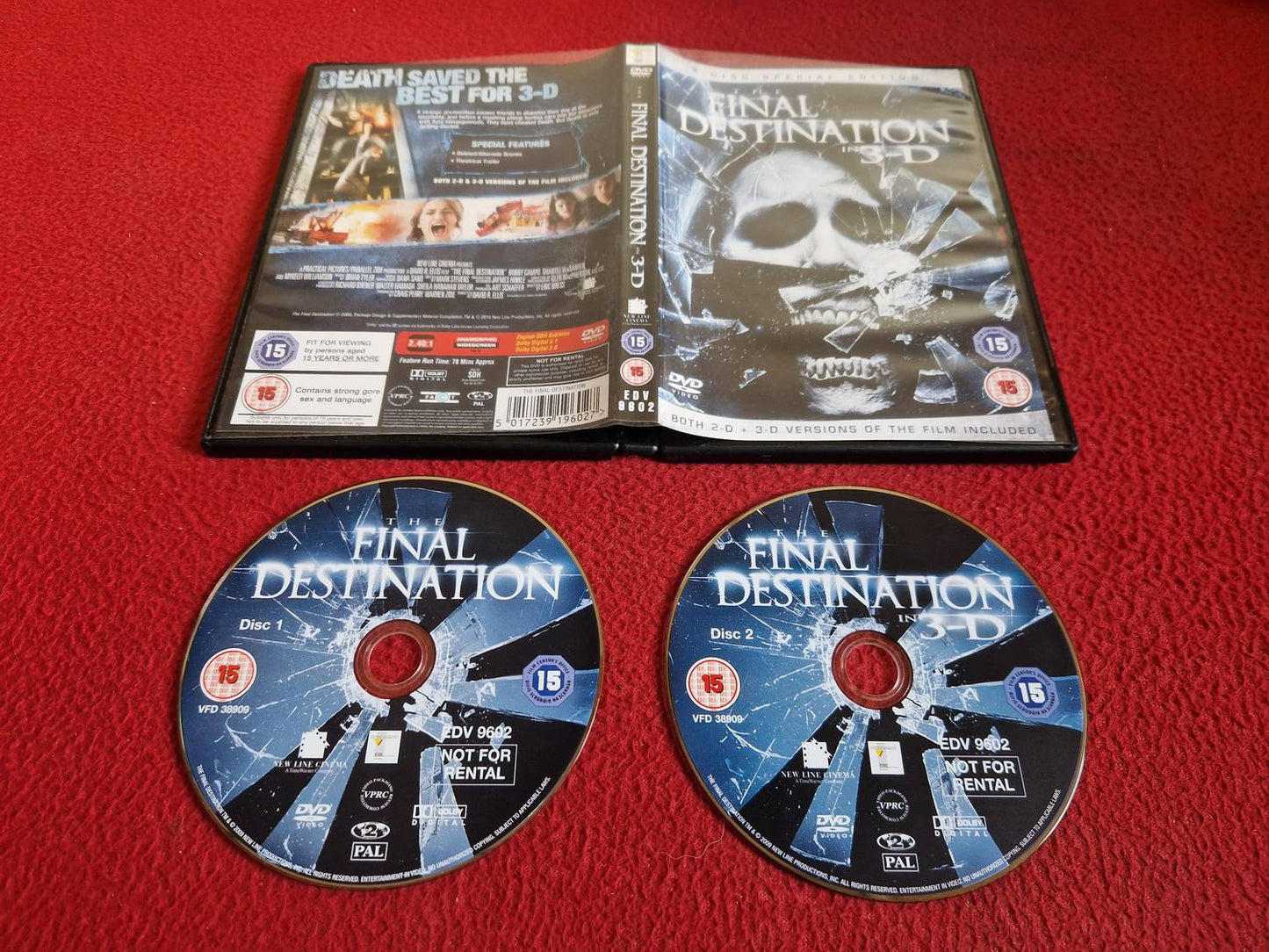 FINAL DESTINATION 3-D DVD