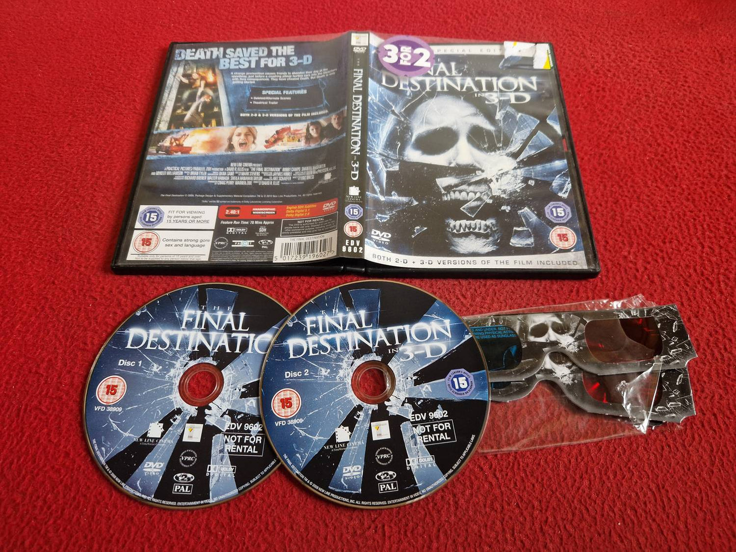 FINAL DESTINATION 3-D DVD