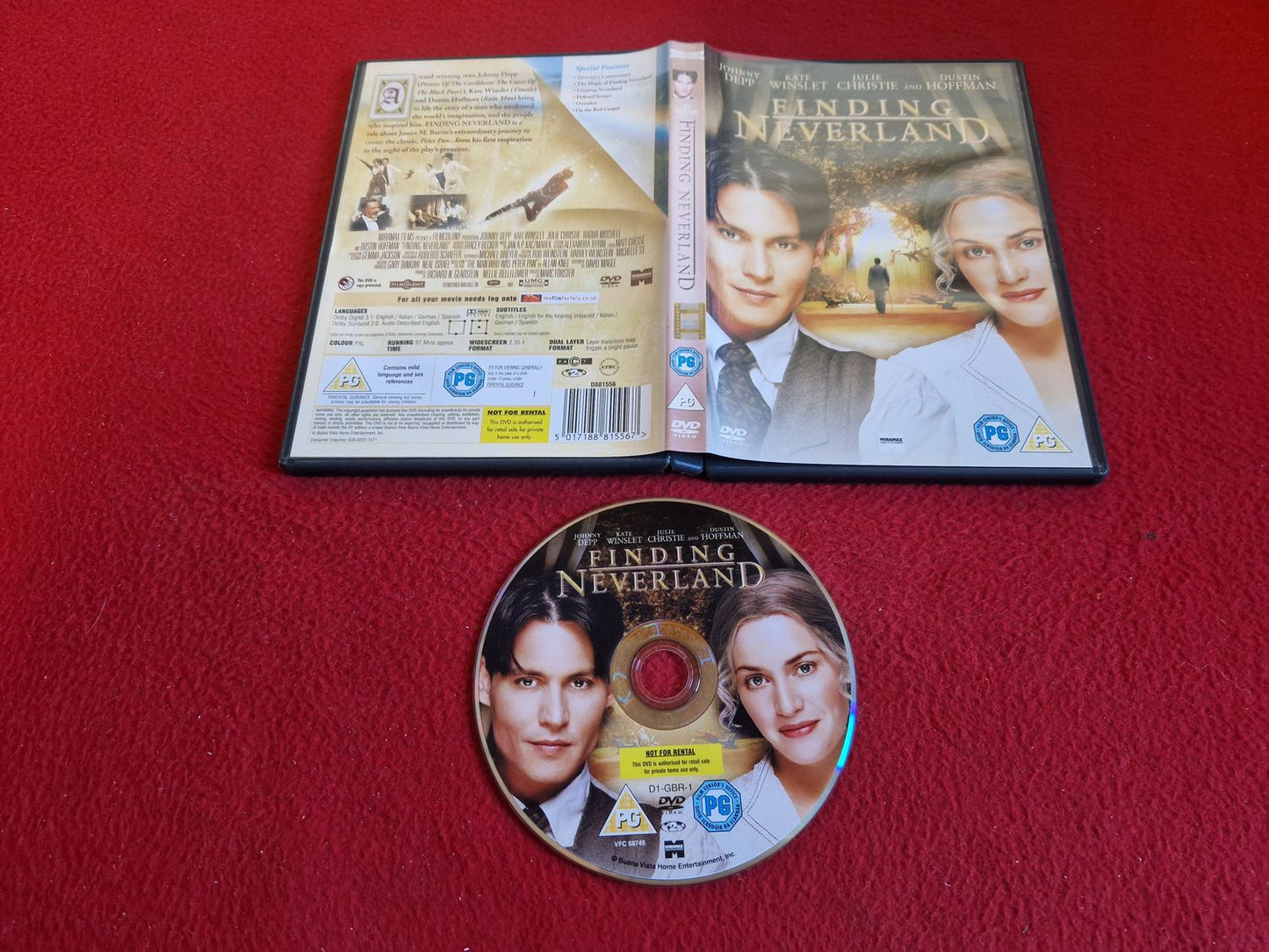 FINDING NEVERLAND DVD