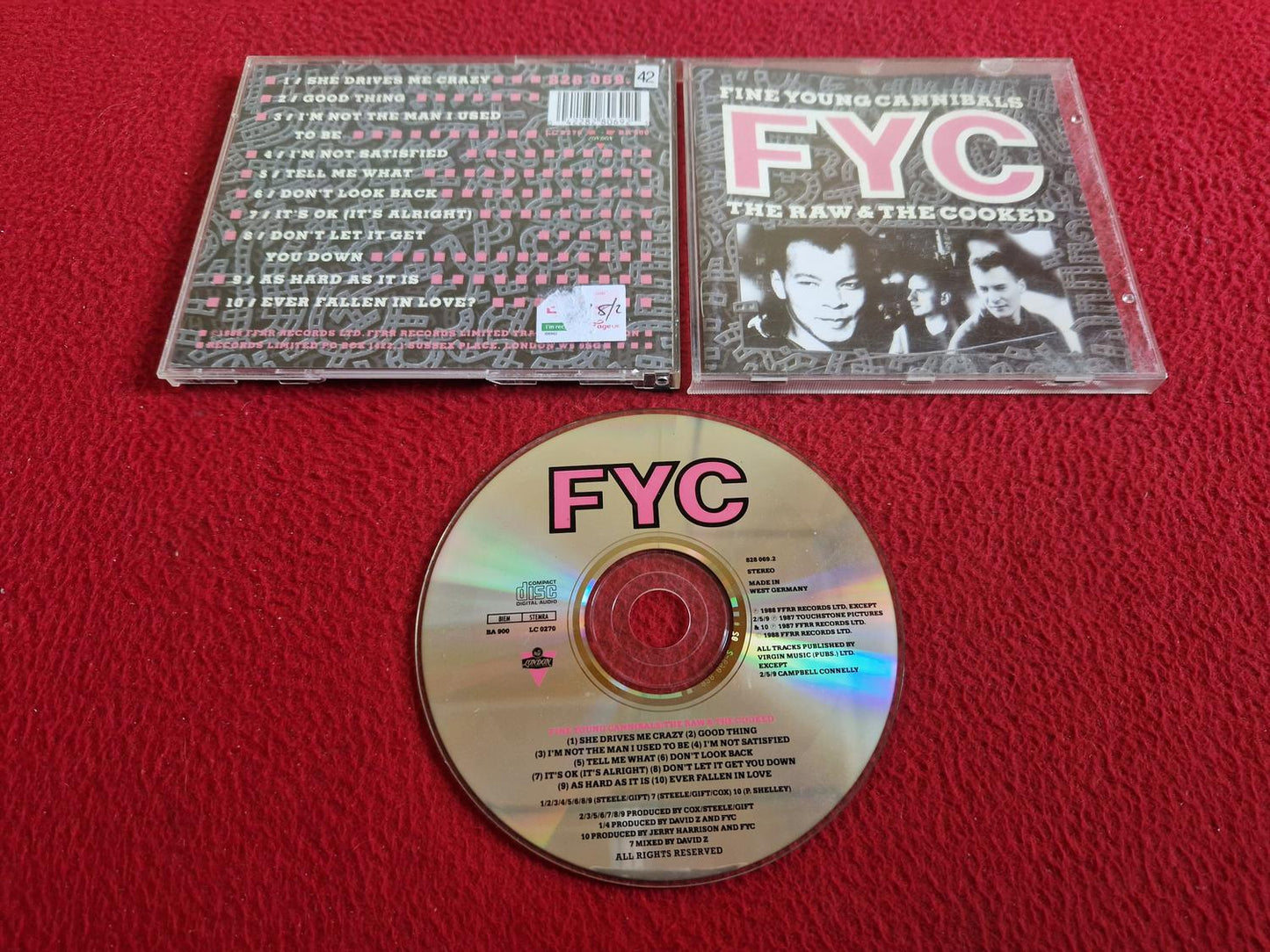 FINE YOUNG CANNIBALS THE RAW & THE COOKED CD