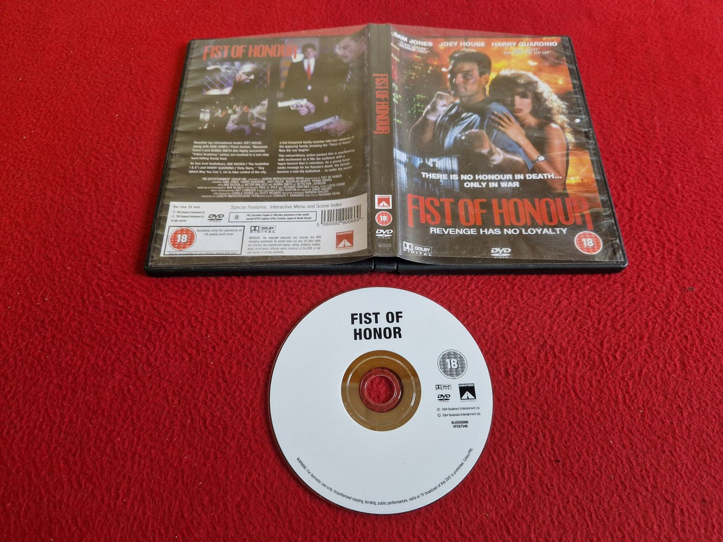 FIST OF HONOUR DVD