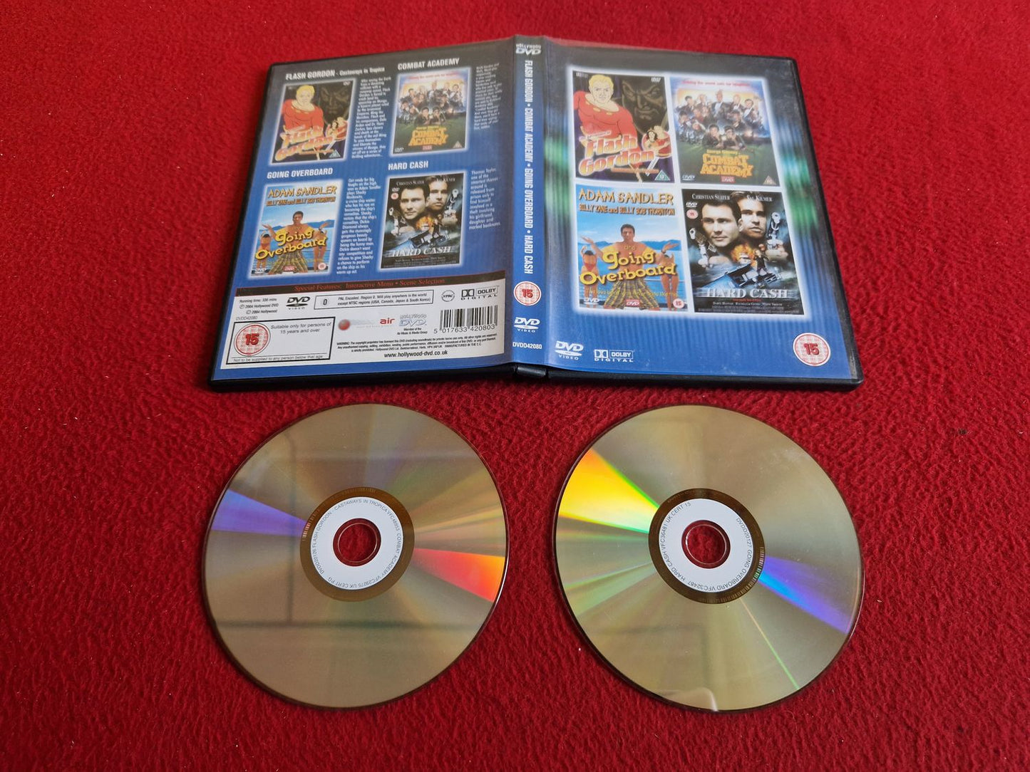 FLASH GORDON / COMBAT ACADEMY / GOING OVERBOARD / HARD CASH DVD