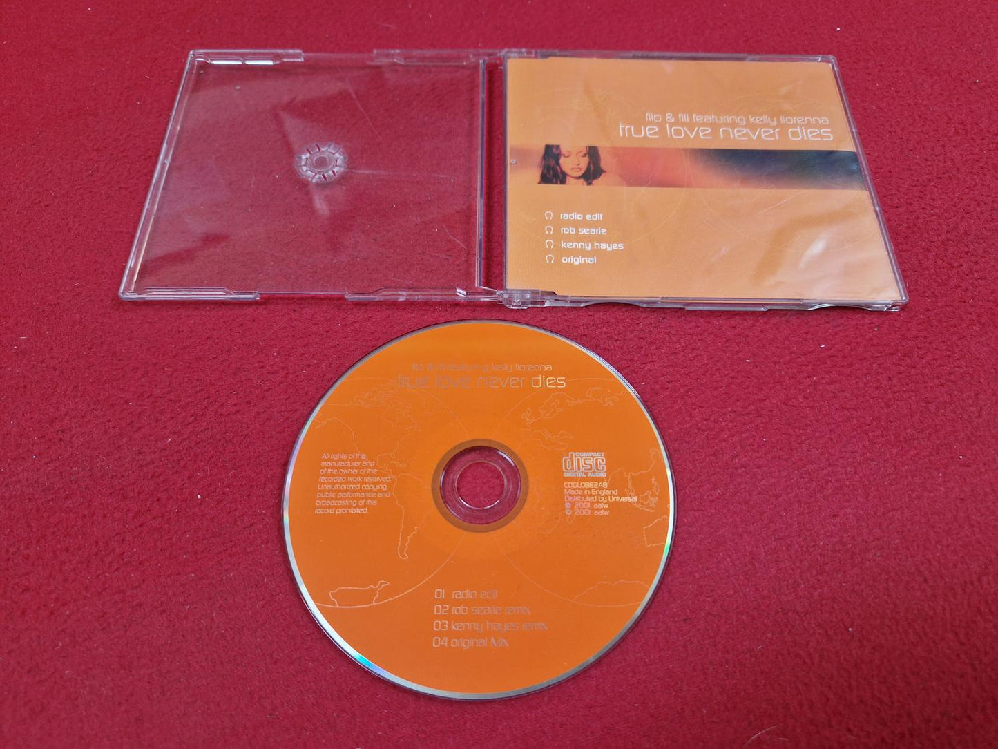 FLIP & FILL FEAT KELLY LLORENNA TRUE LOVE NEVER DIES SINGEL till CD