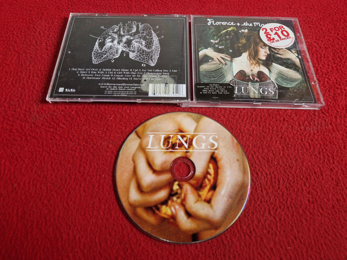FLORENCE + THE MACHINE LUNGS CD