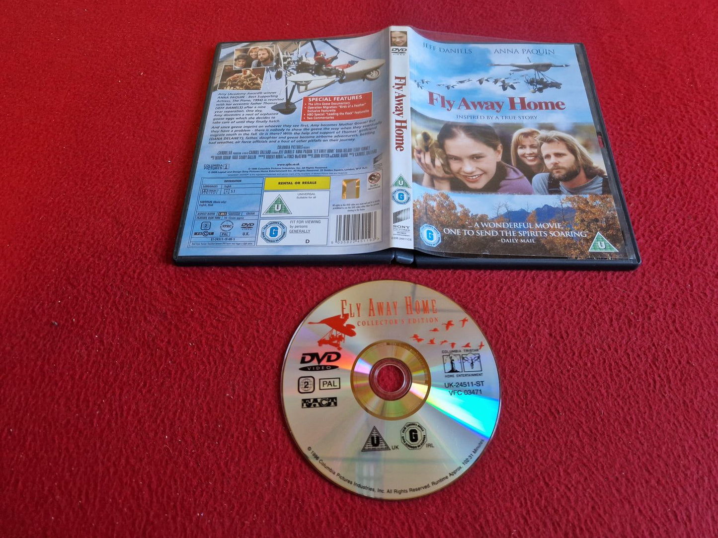FLY AWAY HOME DVD