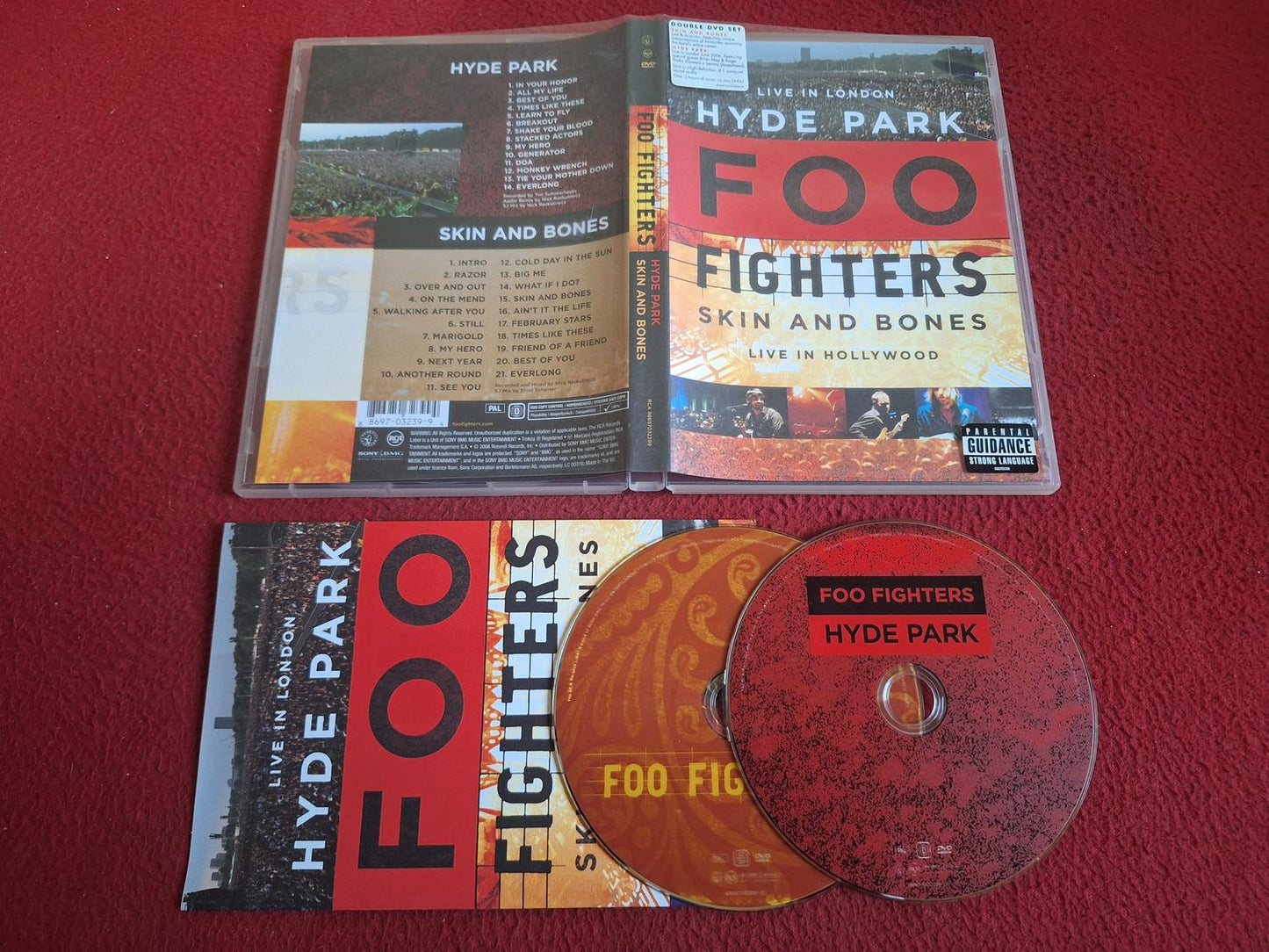 FOO FIGHTERS SKIN HYDE PARK SKIN AND BONES DVD