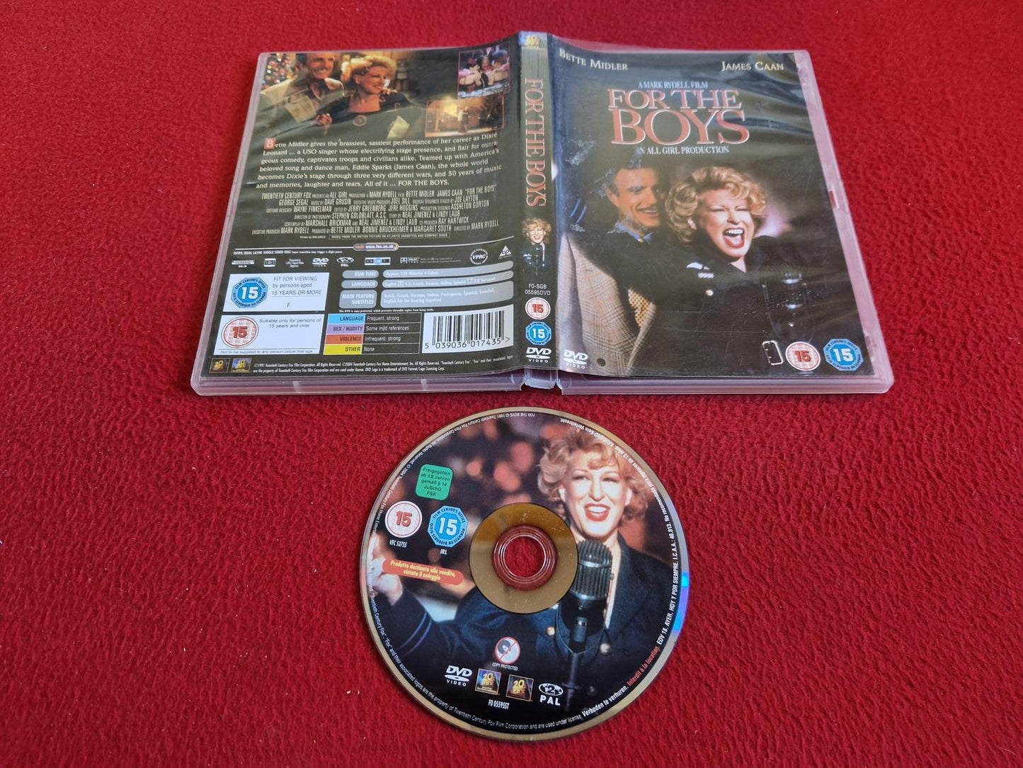 FOR THE BOYS DVD