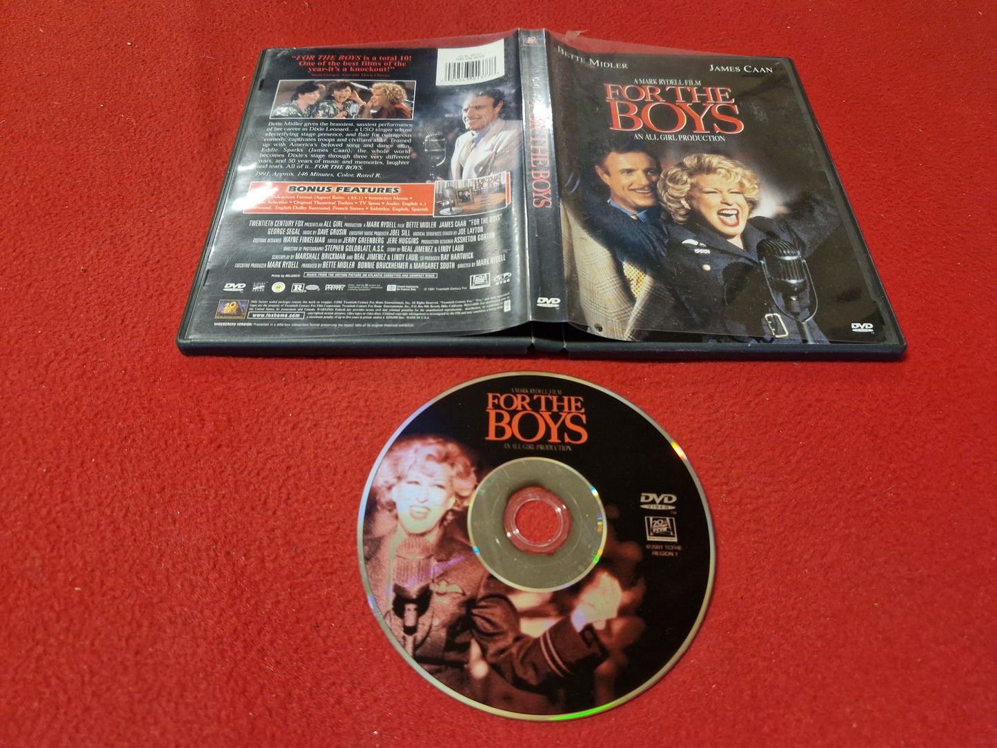 FOR THE BOYS till DVD