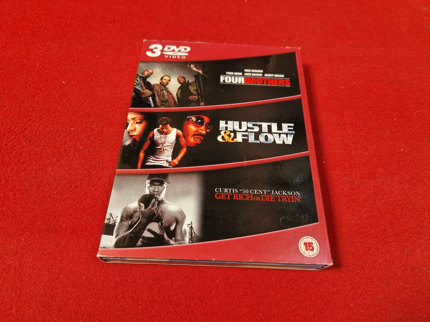 FOUR BROTHERS / HUSTLE & FLOW / GET RICH OR DIE TRYIN' till DVD