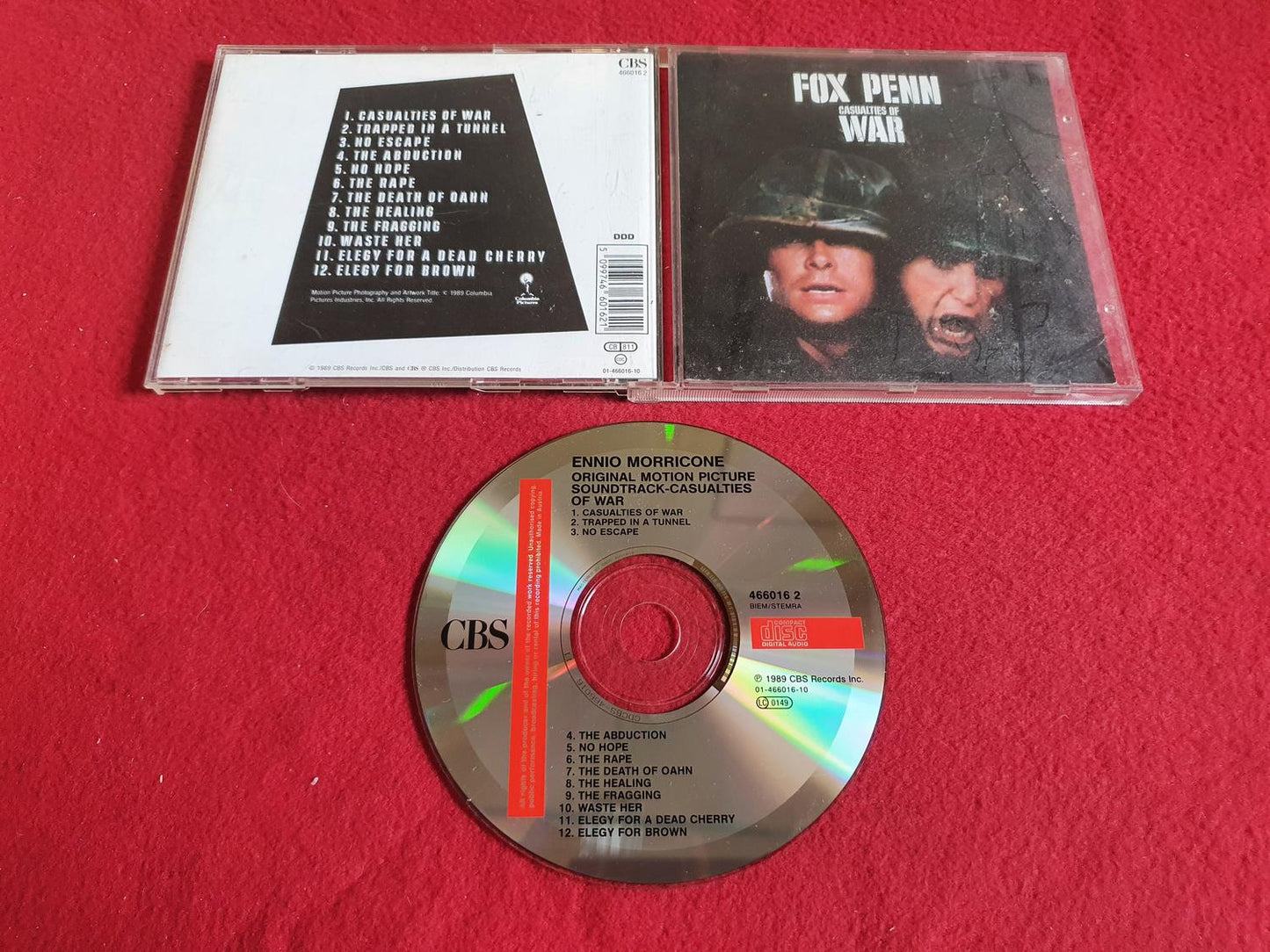 FOX PENN CASUALTIES OF WAR SOUNDTRACK till CD