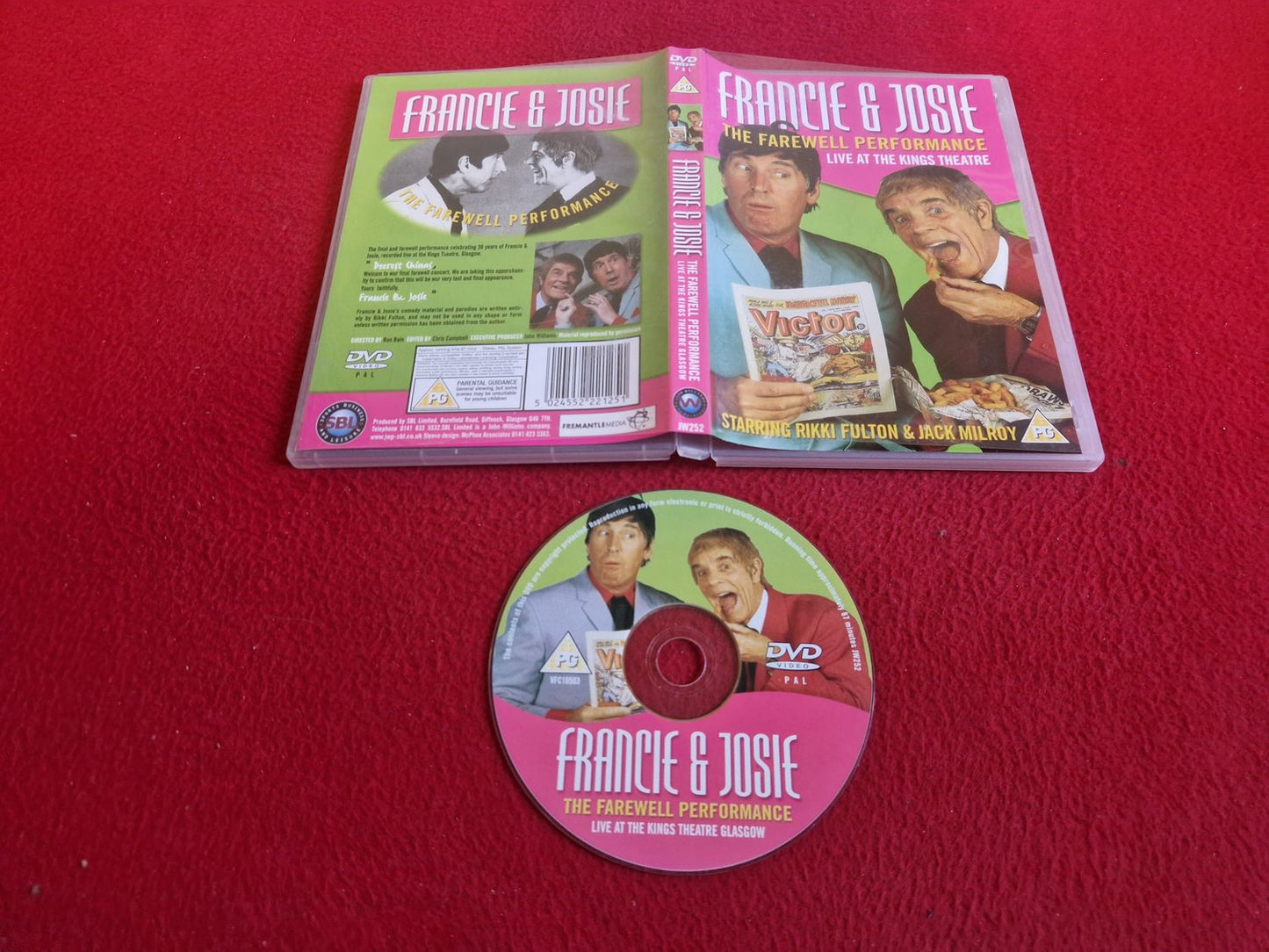 FRANCIE & JOSIE THE FAREWELL PERFORMANCE DVD