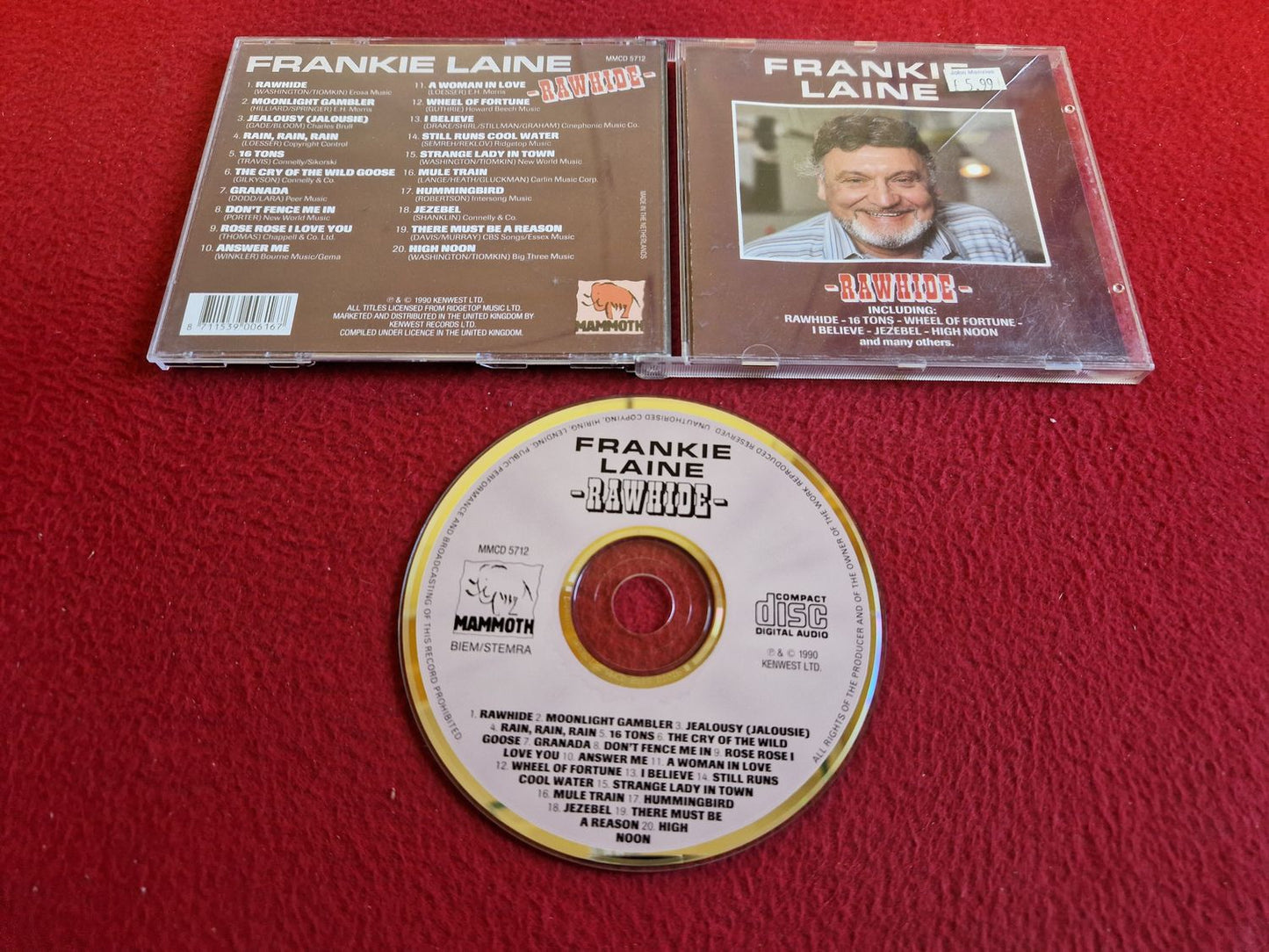 FRANKIE LAINE RAWHIDE CD