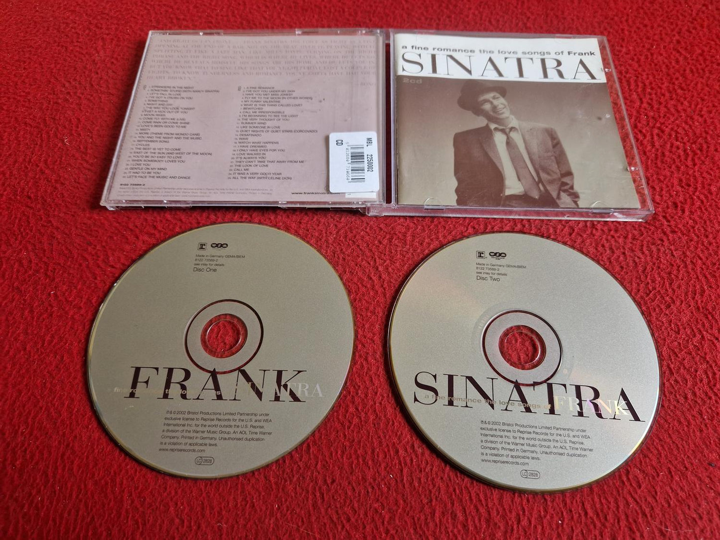 FRANK SINATRA A FINE ROMANCE THE LOVE SONGS OF CD