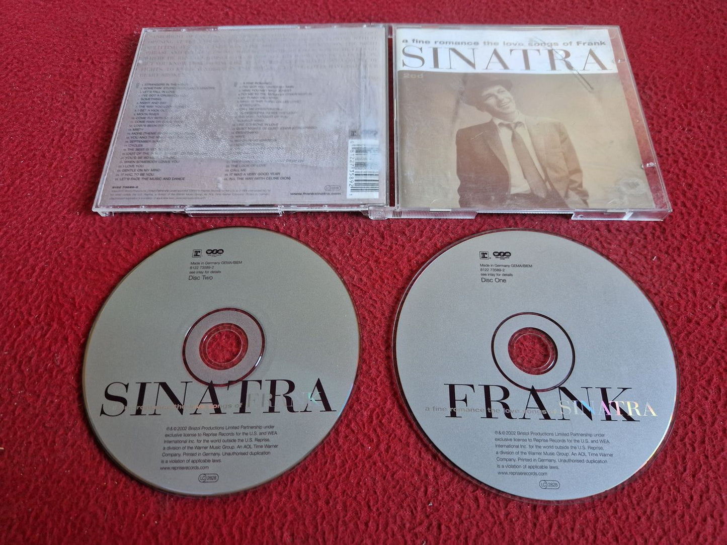 FRANK SINATRA A FINE ROMANCE THE LOVE SONGS OF CD