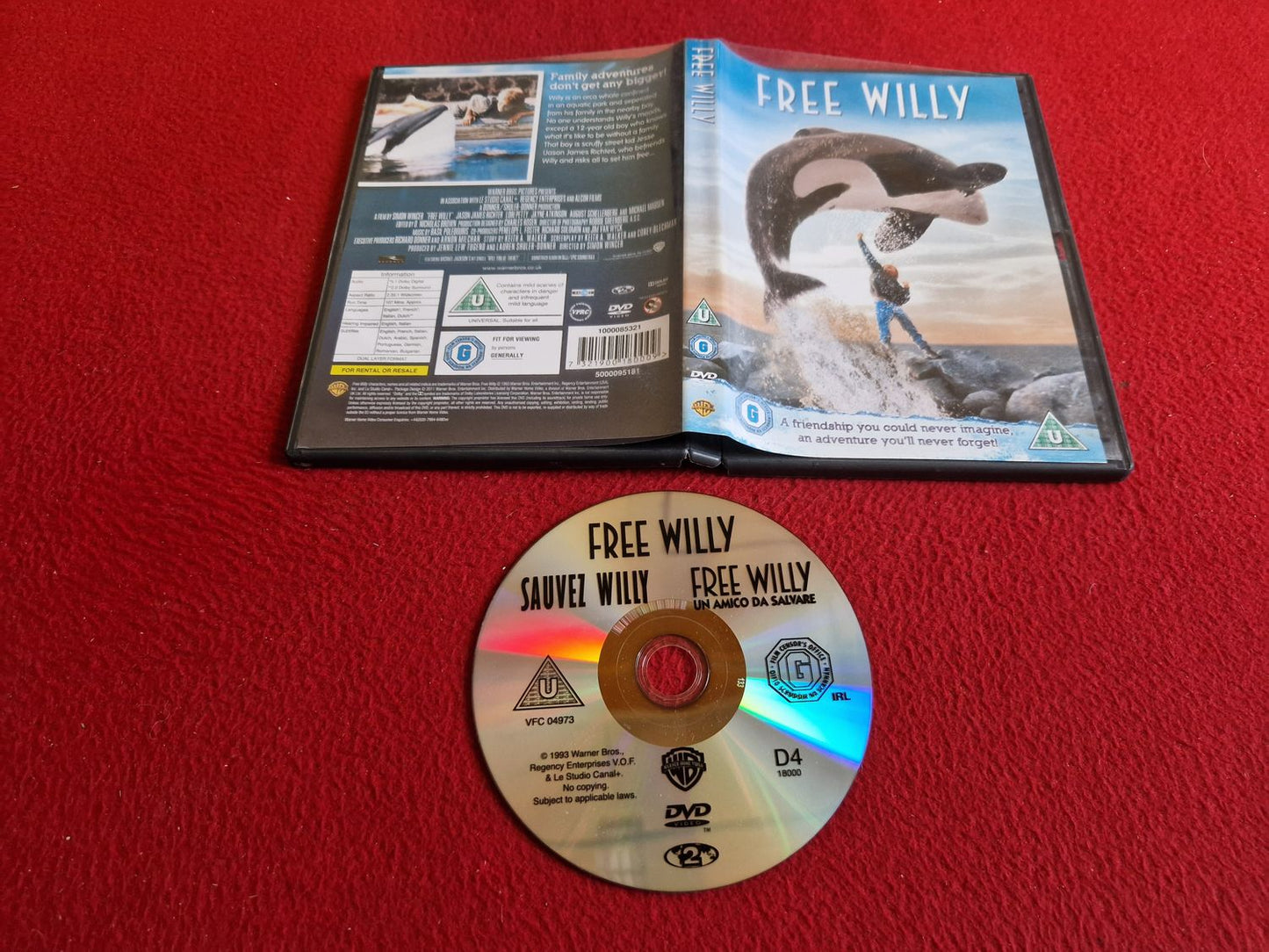 FREE WILLY DVD
