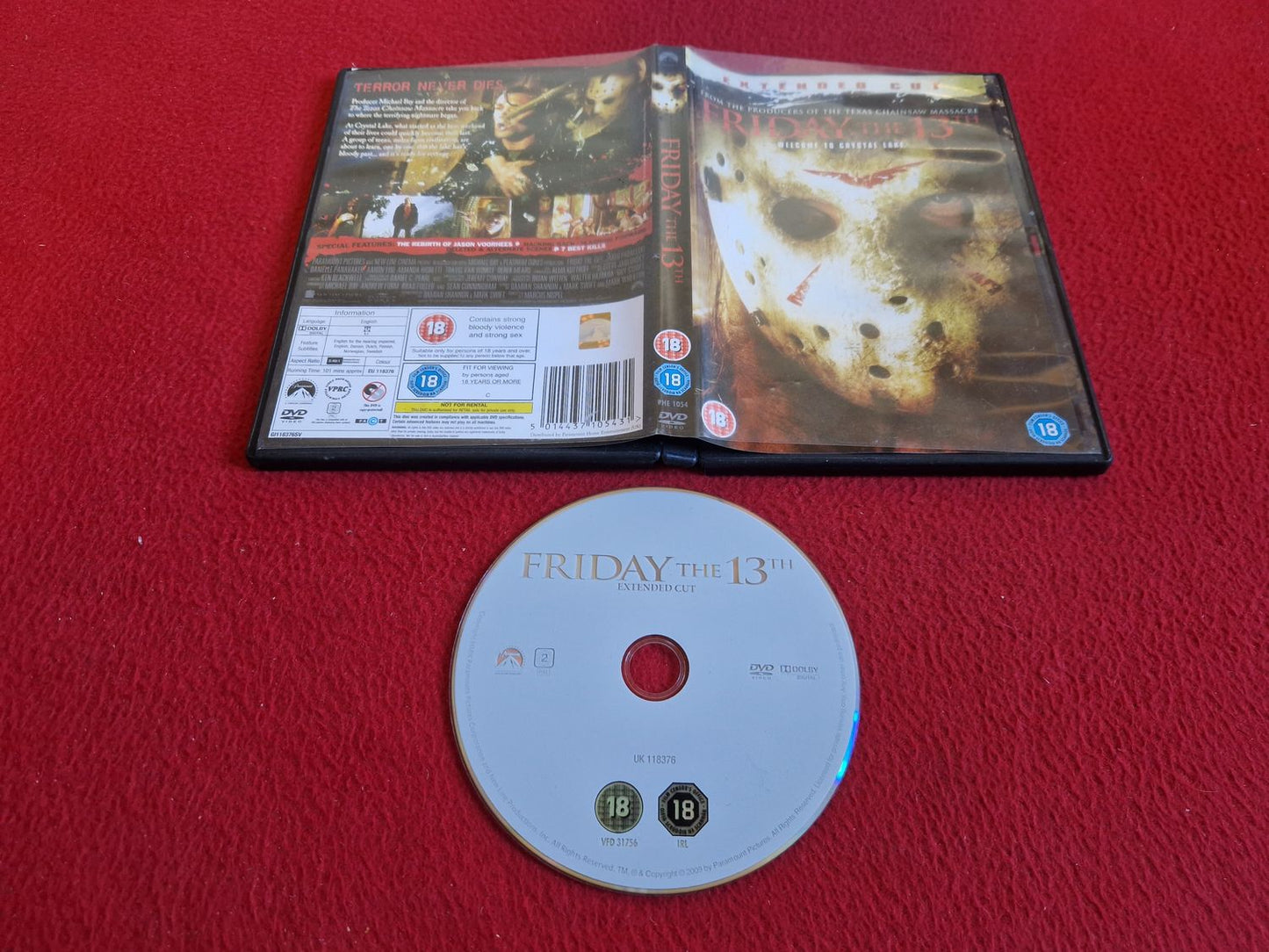 FRIDAY THE 13TH EXTENDED CUT DVD