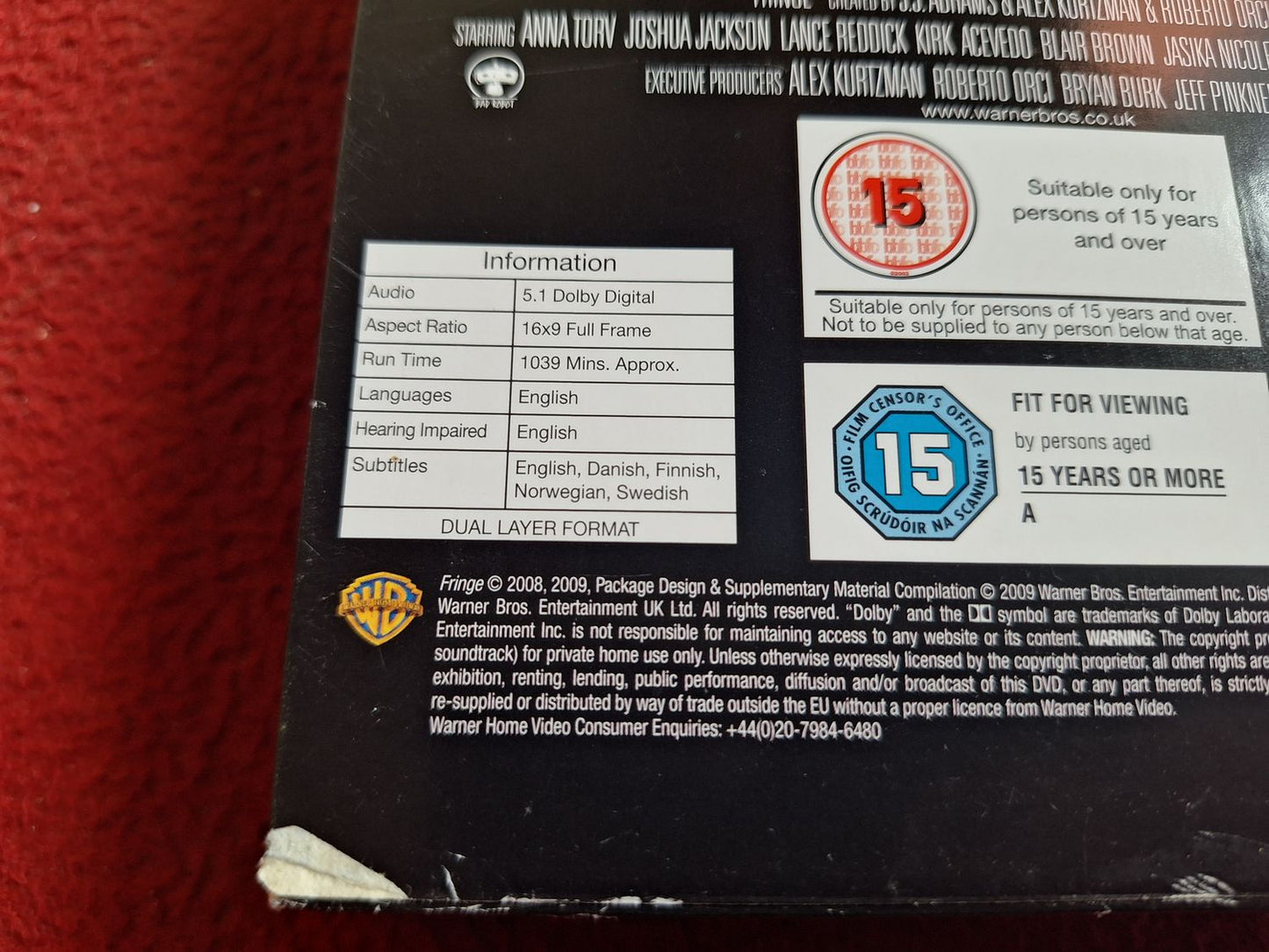 FRINGE SEASON 1 BOX DVD