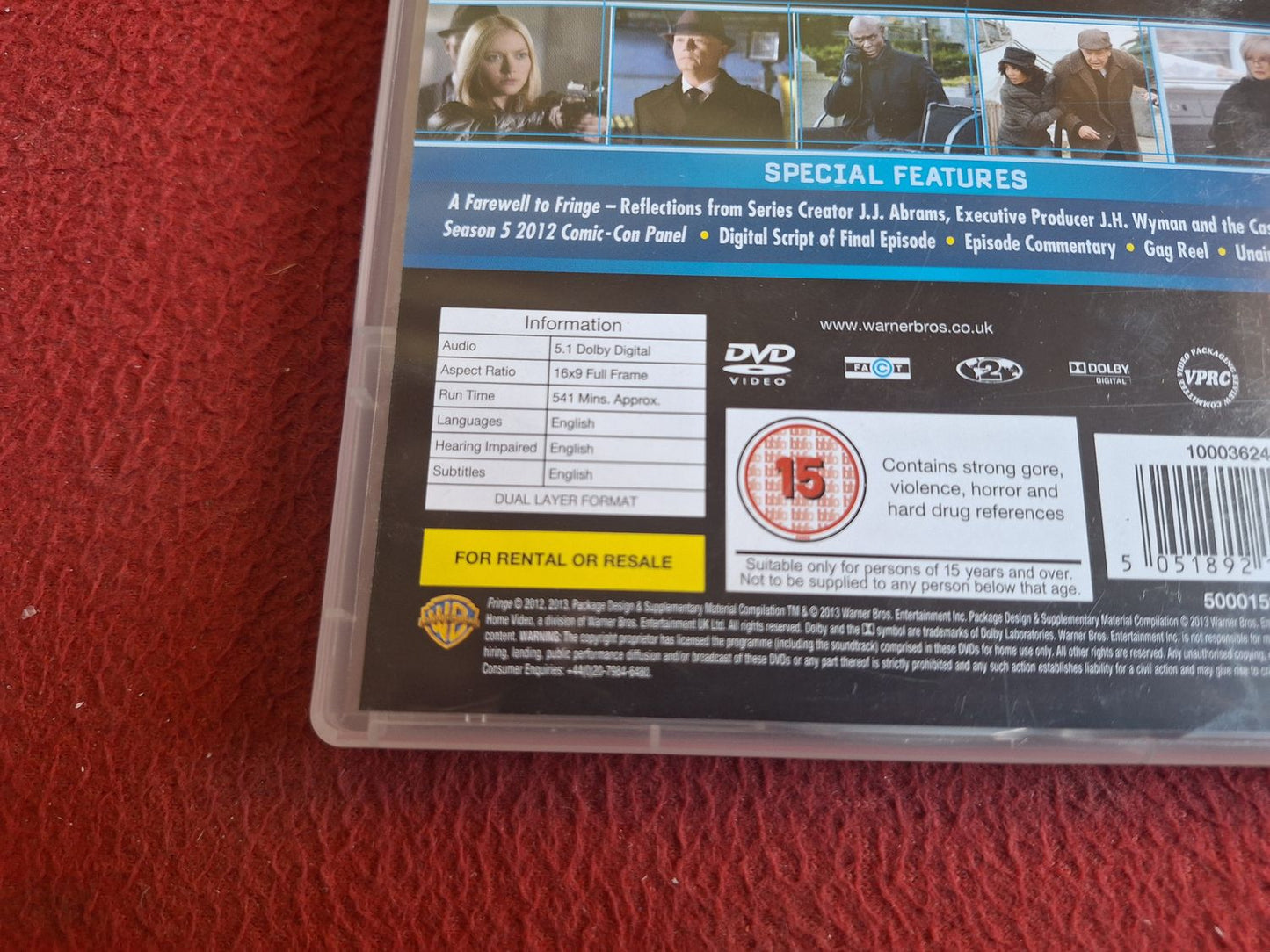 FRINGE SEASON 5 BOX DVD