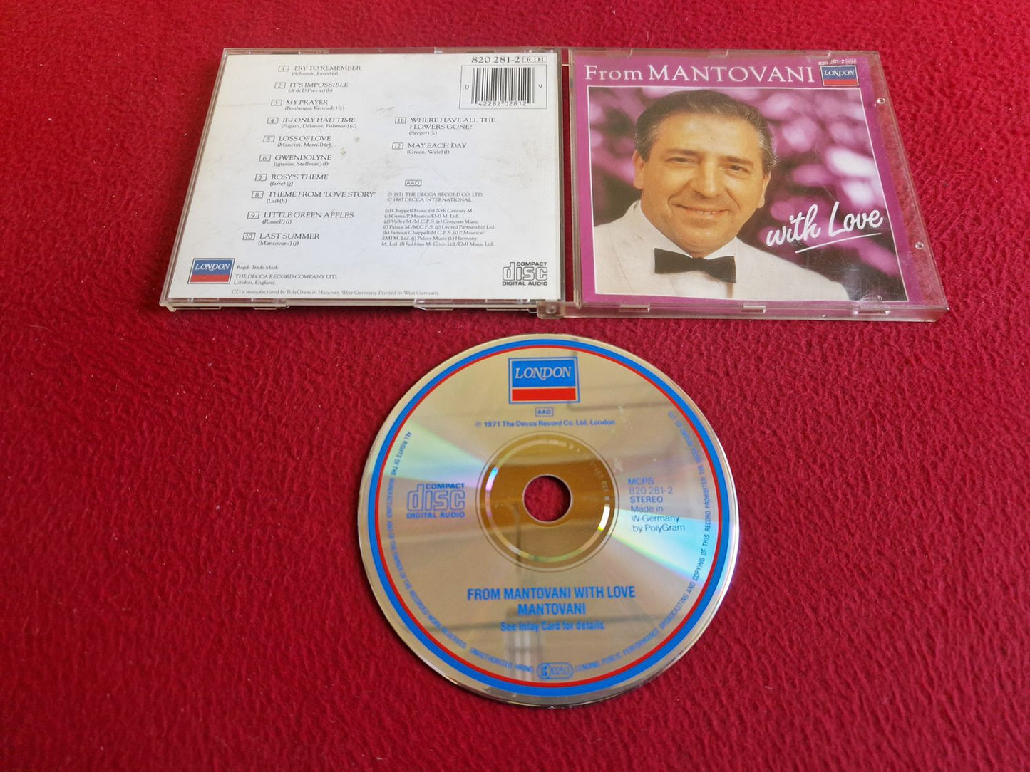 FROM MANTOVANI WITH LOVE CD