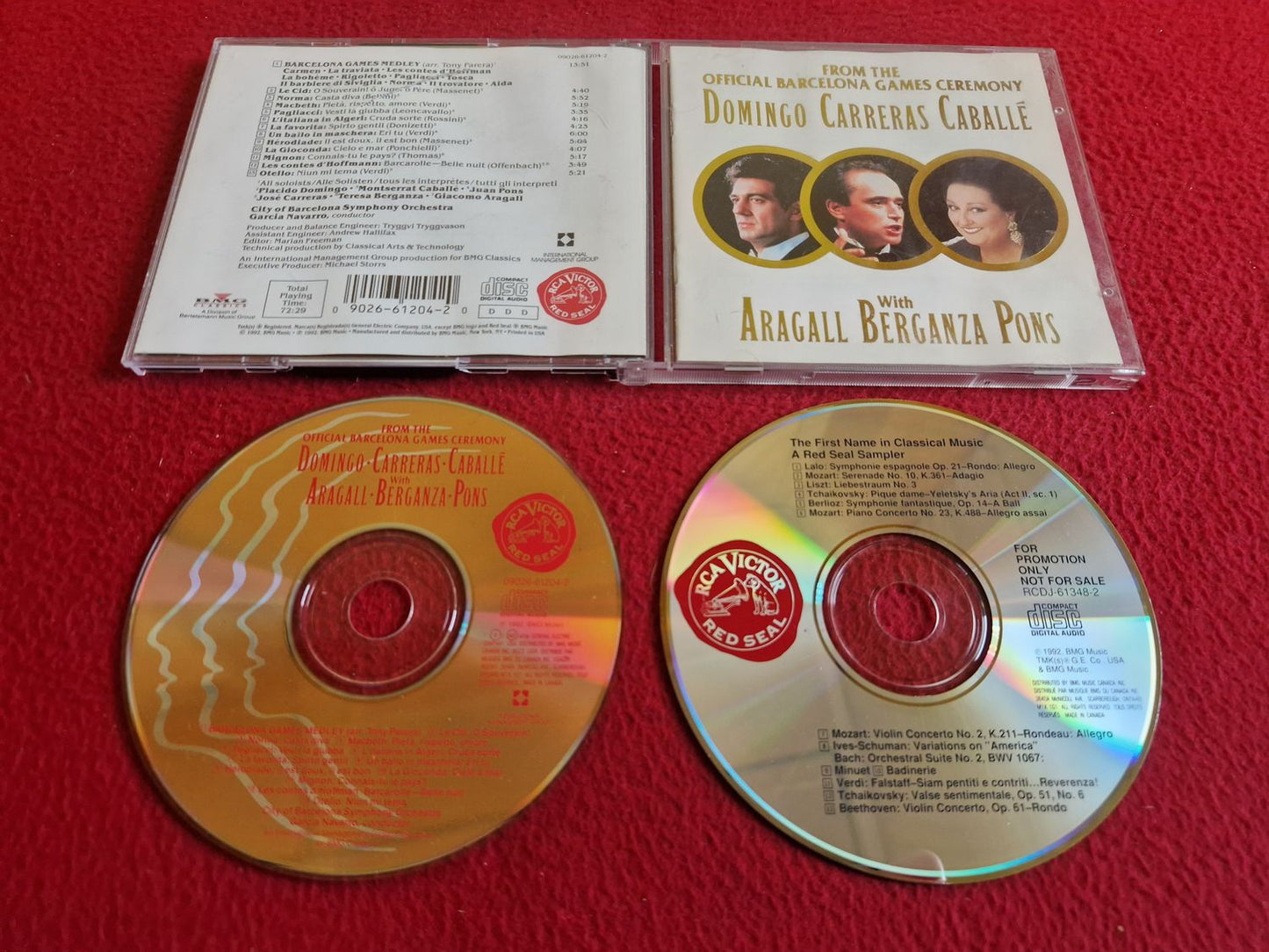 FROM THE OFFICIAL BARCELONA GAMES CEREMONY DOMINGO CARRERAS CABALLE CD