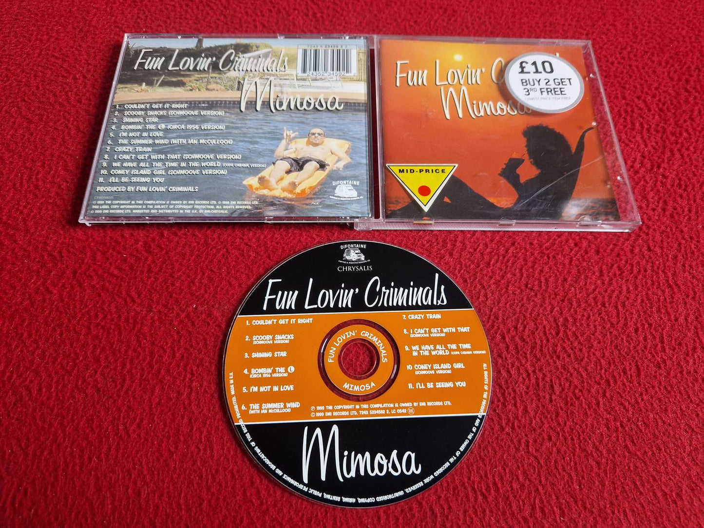 FUN LOVIN' CRIMINALS MIMOSA CD