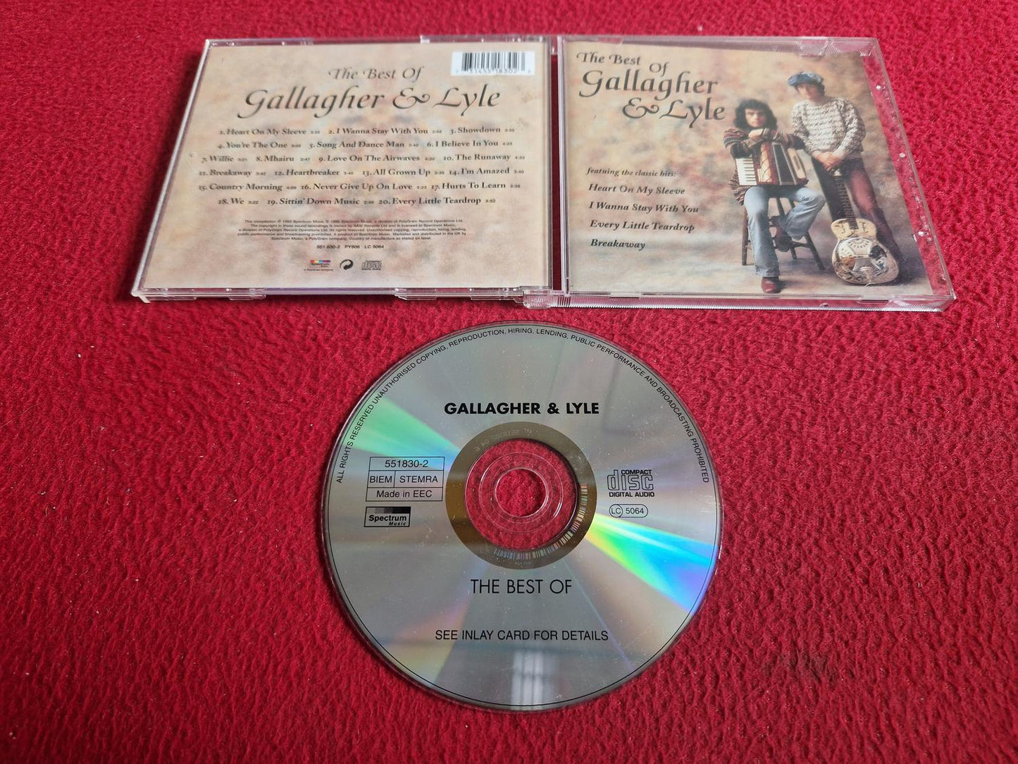 GALLAGHER & LYLE THE BEST OF CD