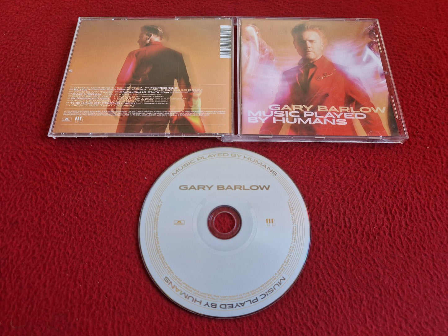 GARY BARLOW MUSIC PLAYED BY HUMANS CD