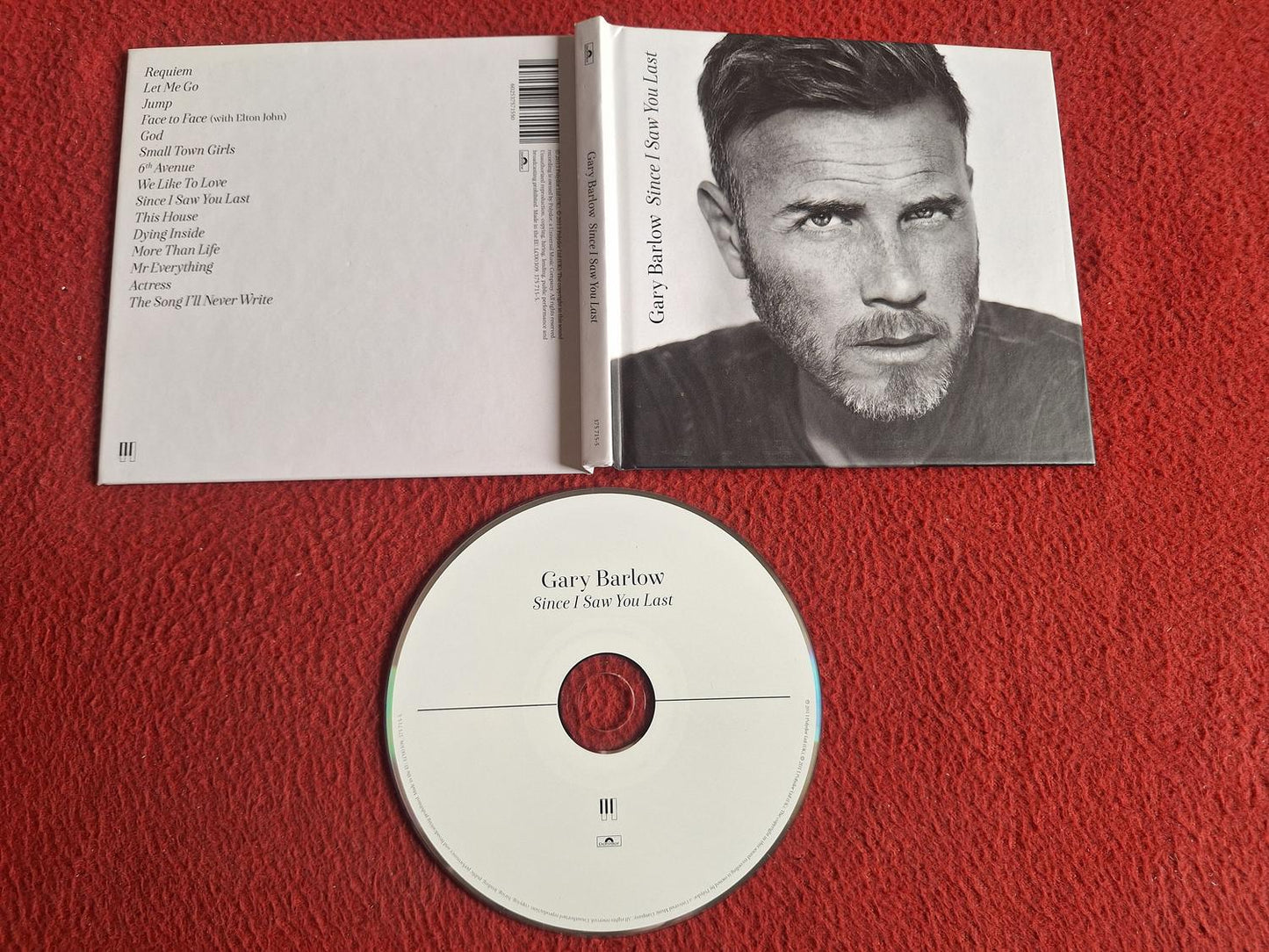 GARY BARLOW SINCE I SAW YOU LAST CD