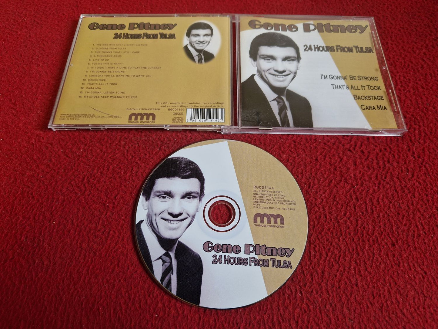 GENE PITNEY 24 HOURS FROM TULSA CD