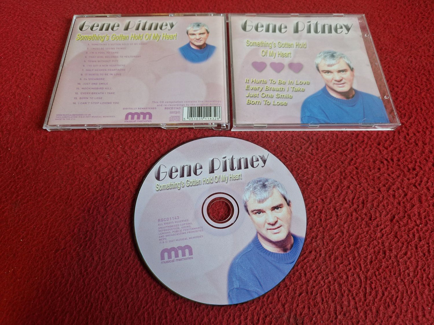 GENE PITNEY SOMETHING'S GOTTEN HOLD OF MY HEART CD