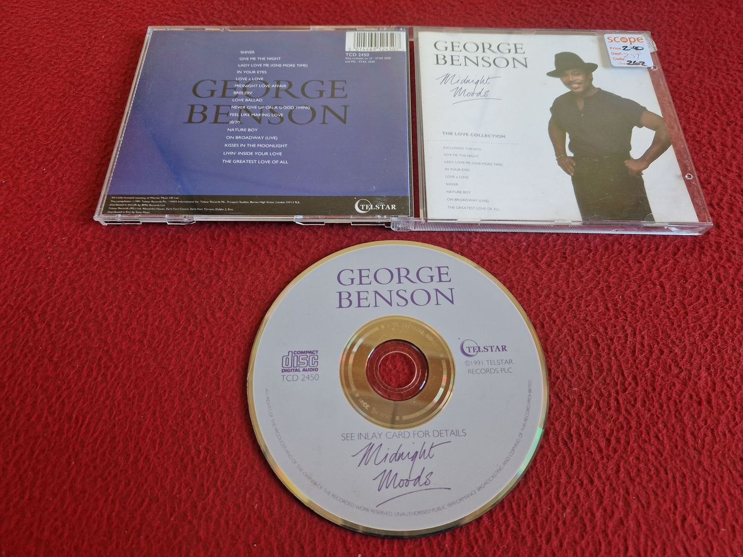 GEORGE BENSON MIDNIGHT MOODS CD
