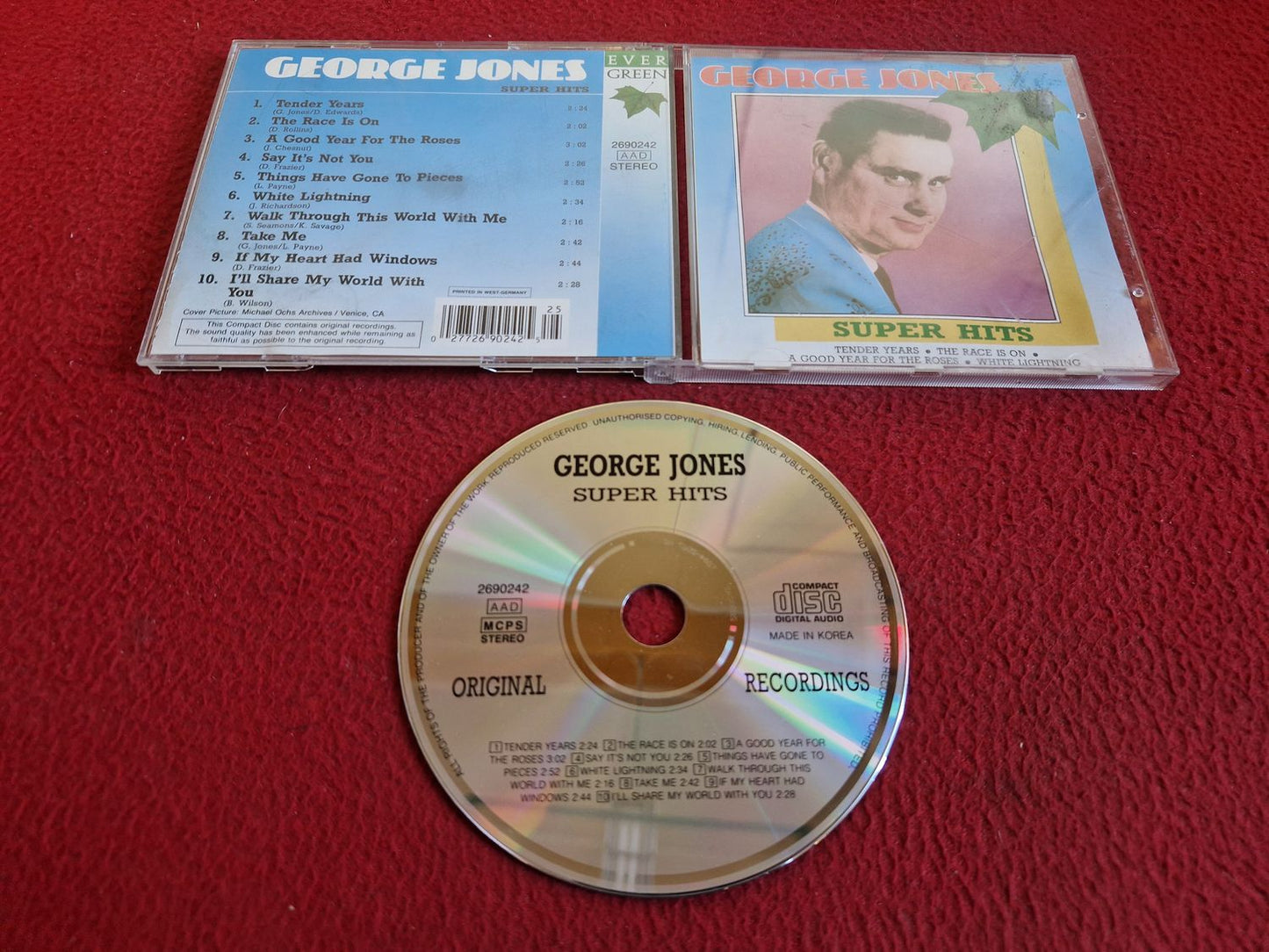 GEORGE JONES SUPER HITS CD