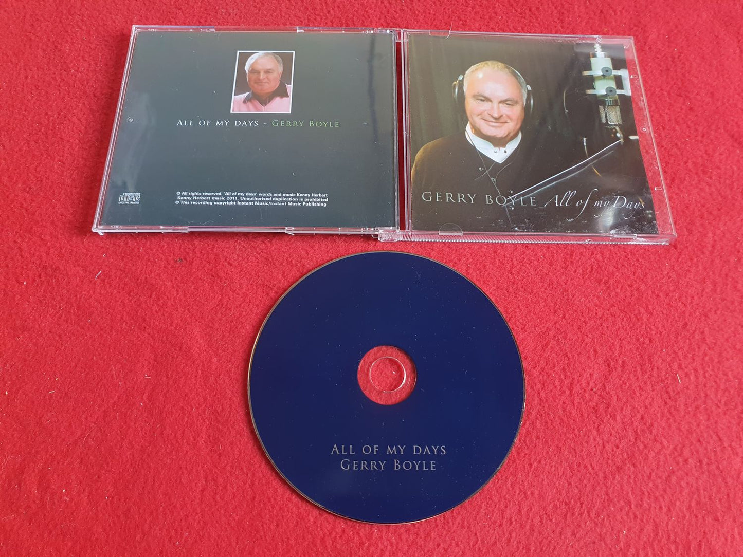 GERRY BOYLE ALL OF MY DAYS till CD