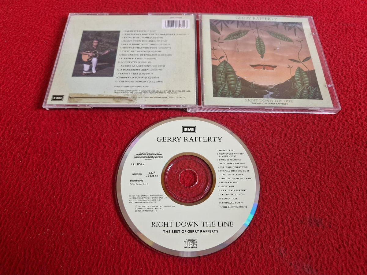 GERRY RAFFERTY RIGHT DOWN THE LINE THE BEST OF CD