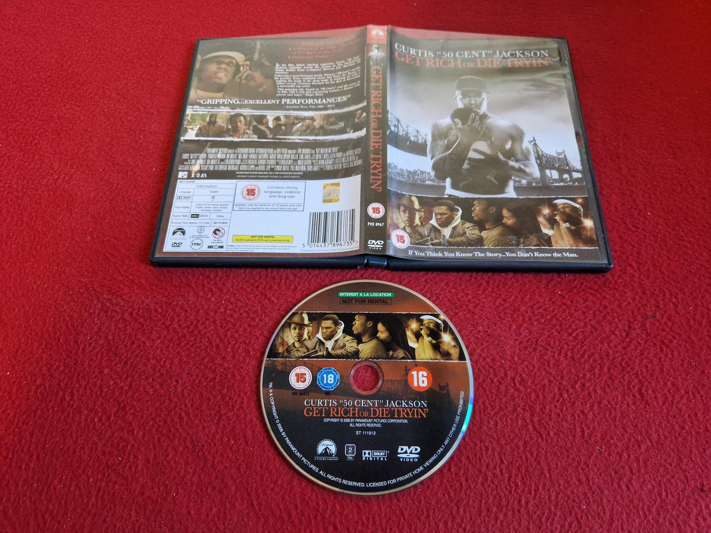 GET RICH OR DIE TRYIN' DVD
