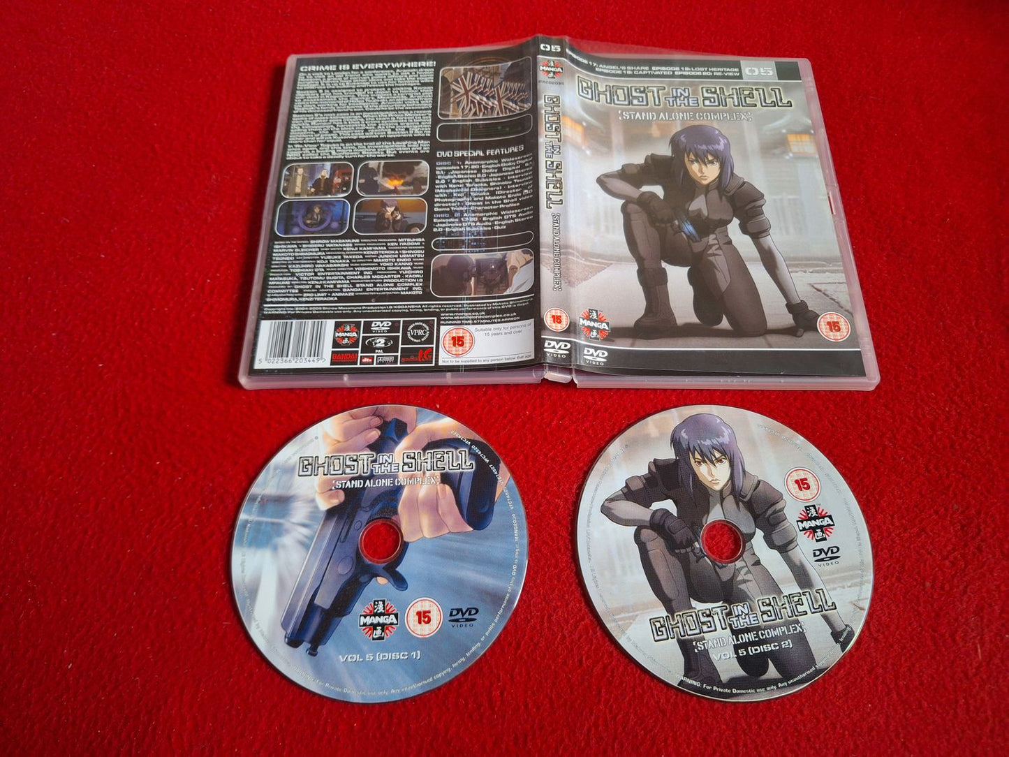 GHOST IN THE SHELL STAND ALONE COMPLEX EPISODE 18 - 20 DVD