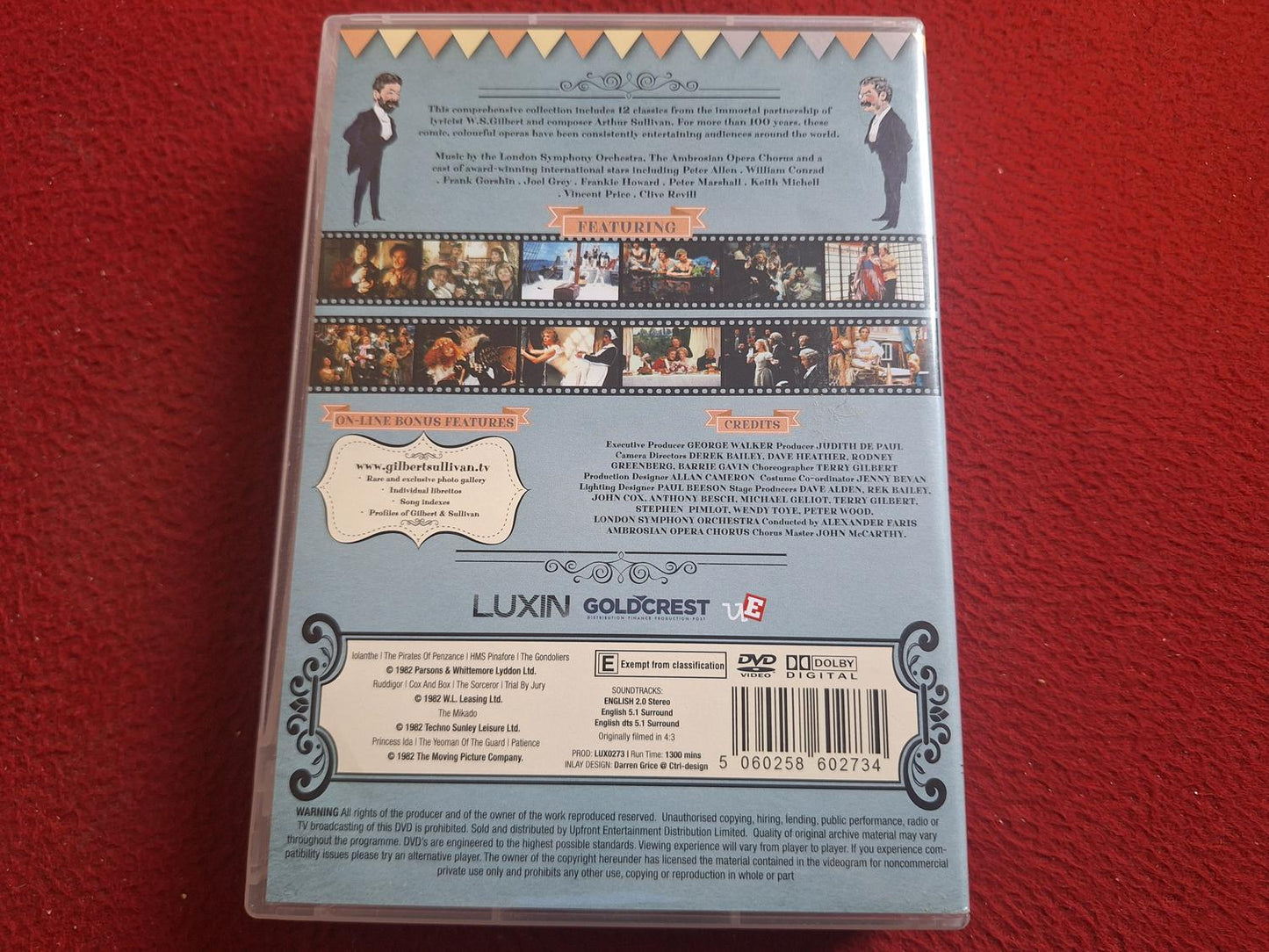 GILBERT & SULLIVAN COLLECTION BOX DVD