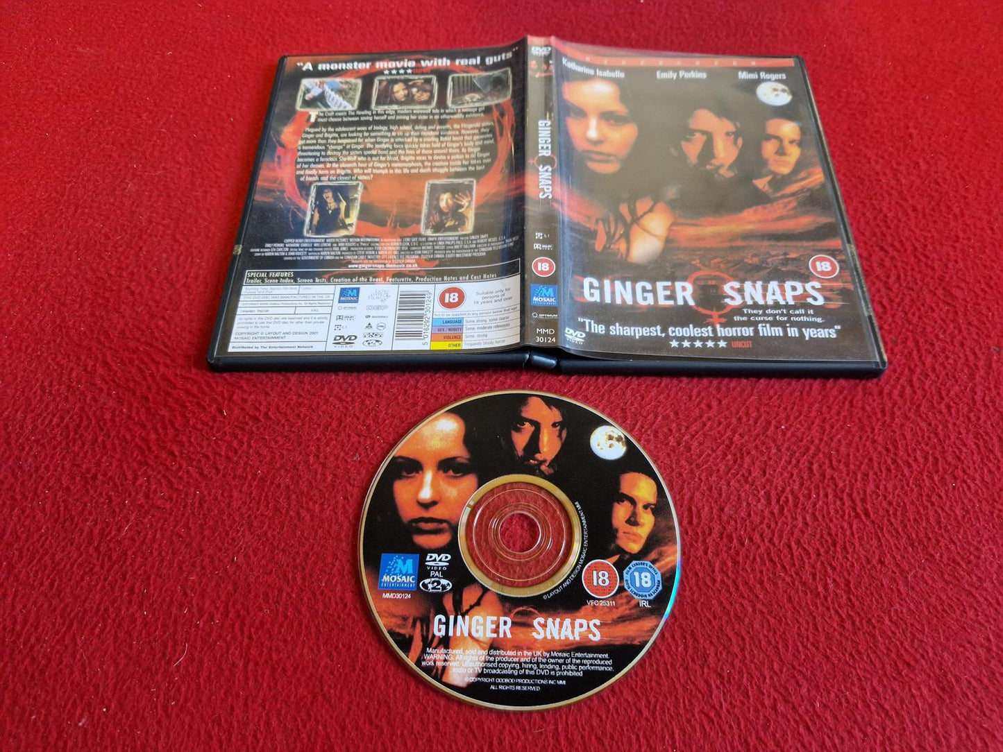 GINGER SNAPS DVD