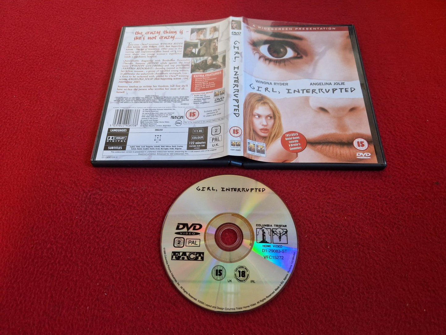 GIRL, INTERRUPTED DVD