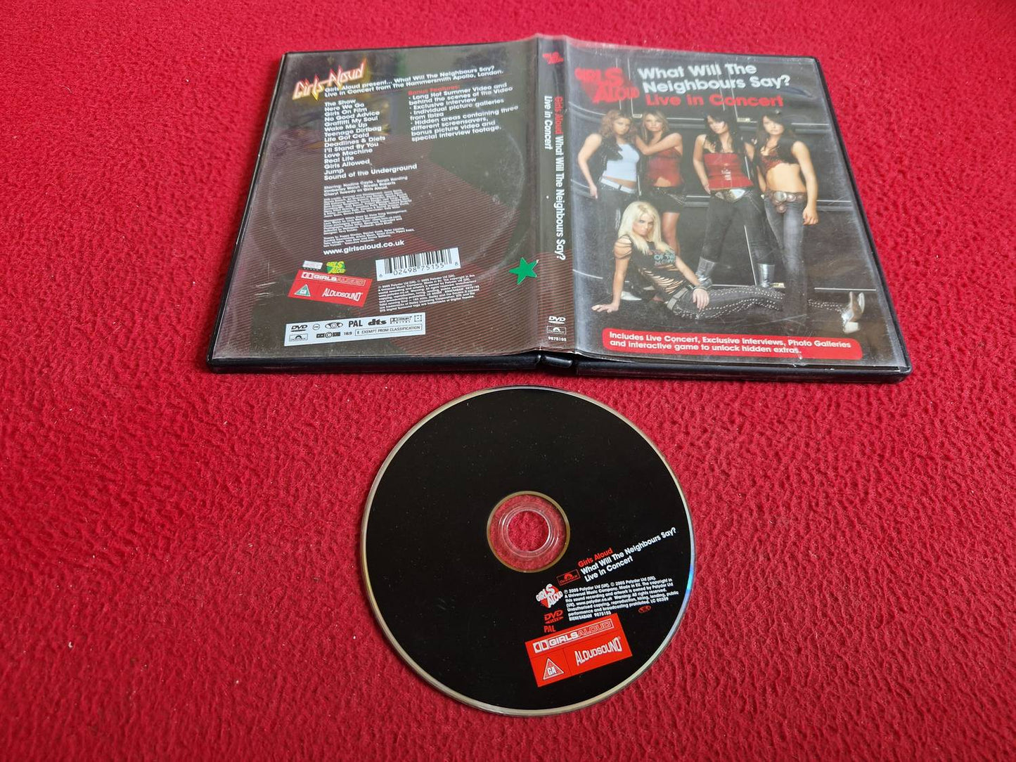 GIRLS ALOUD WHAT WILL THE NEIGHBOURS SAY? LIVE IN CONCERT DVD