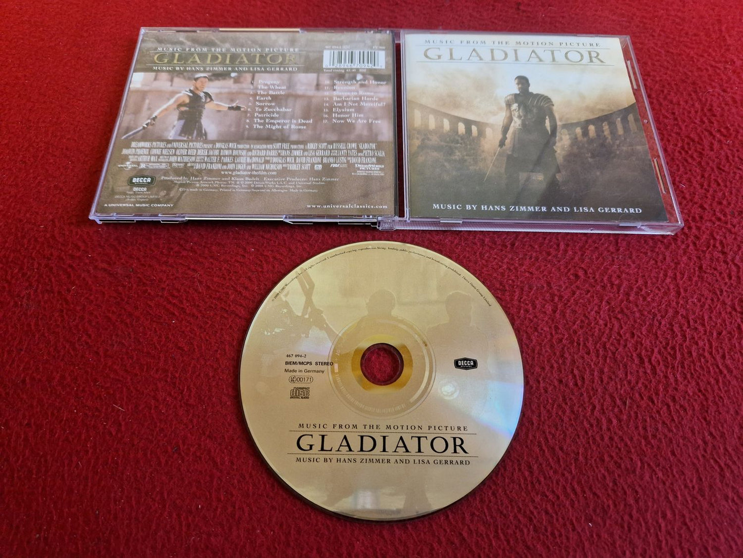 GLADIATOR MUSIC FROM THE MOTION PICTURE CD