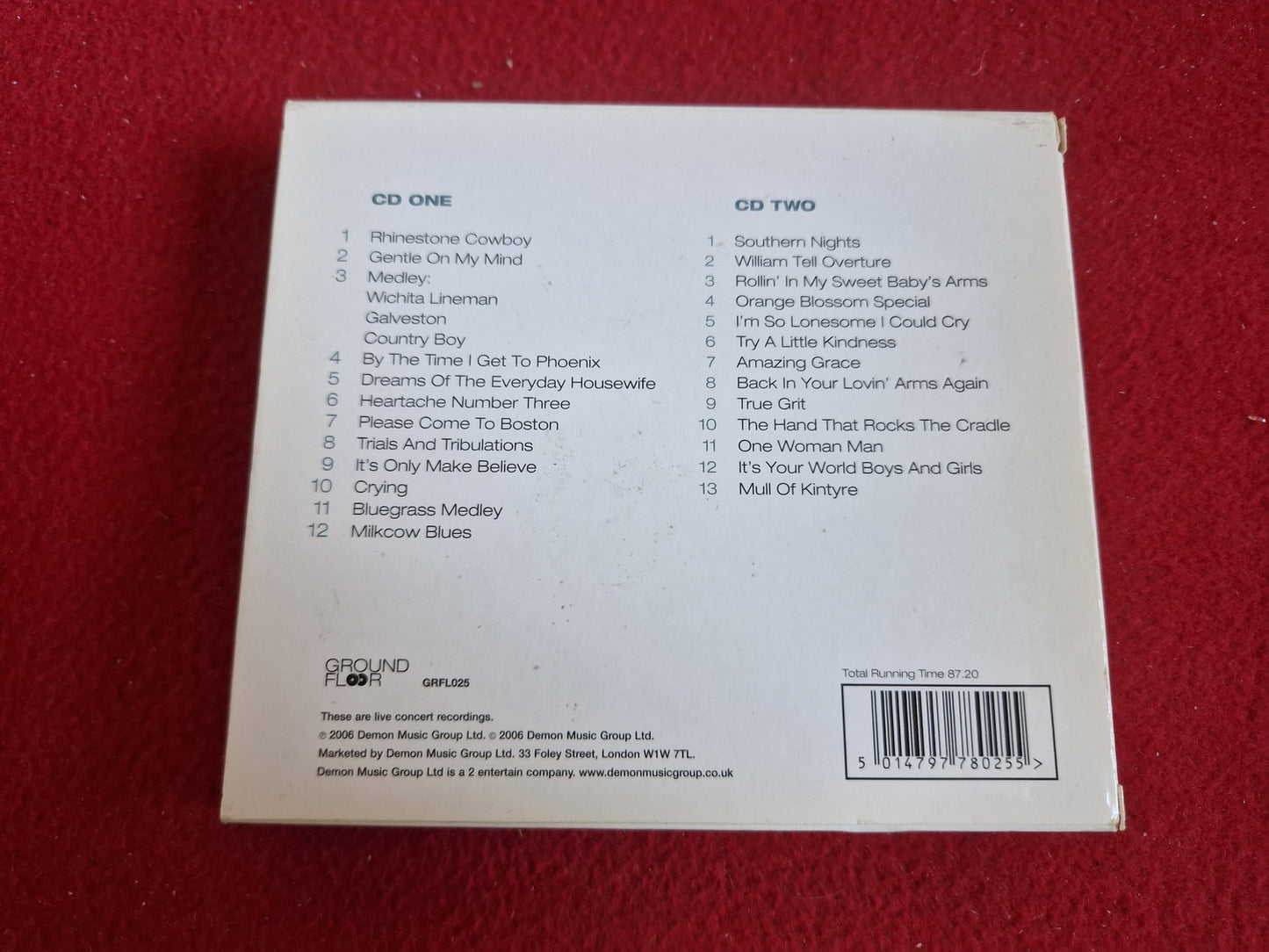 GLEN CAMPBELL RHINESTONE COWBOY CD BOX
