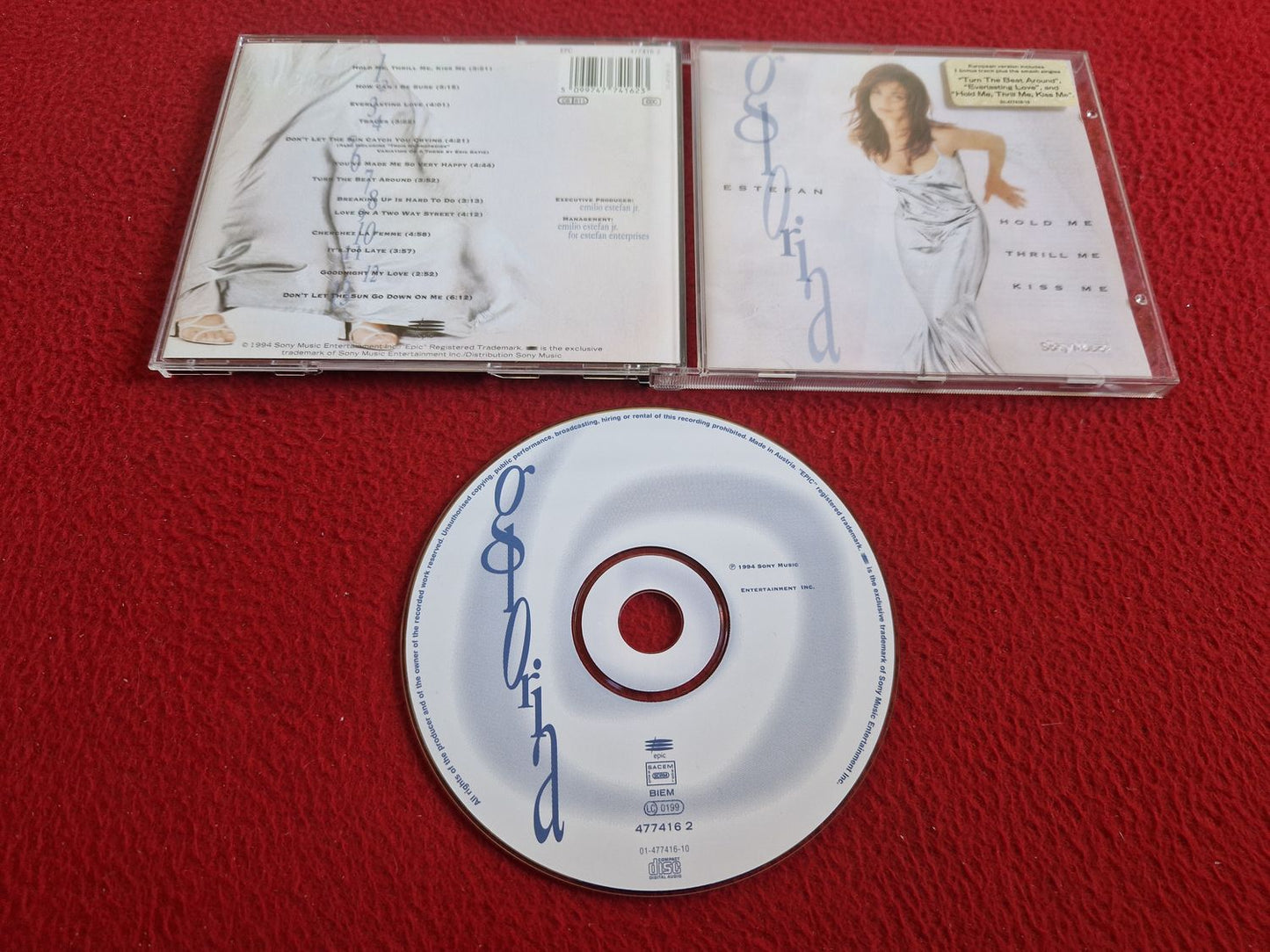 GLORIA ESTEFAN HOLD ME THRILL KISS ME CD