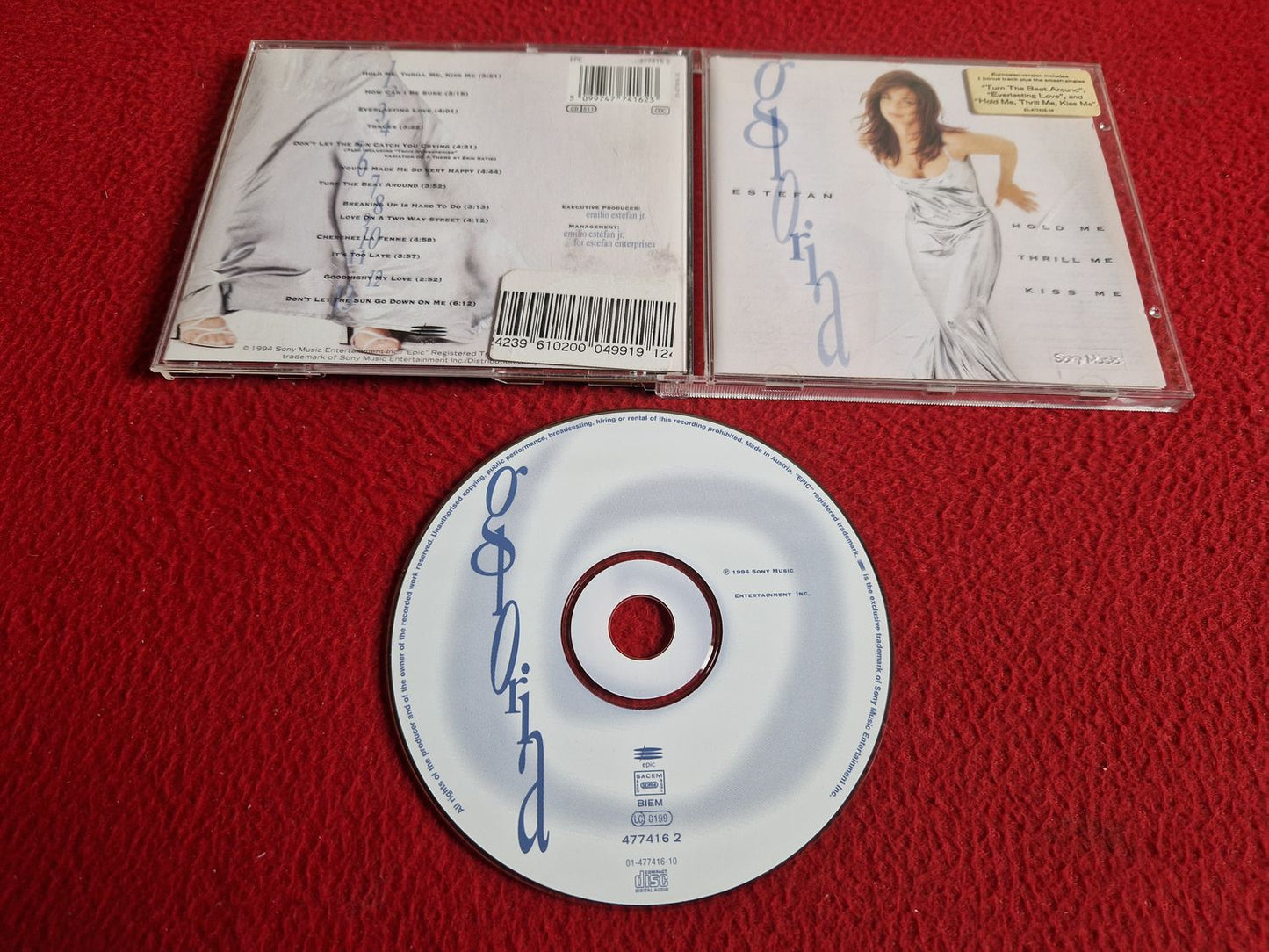 GLORIA ESTEFAN HOLD ME THRILL ME KISS ME CD