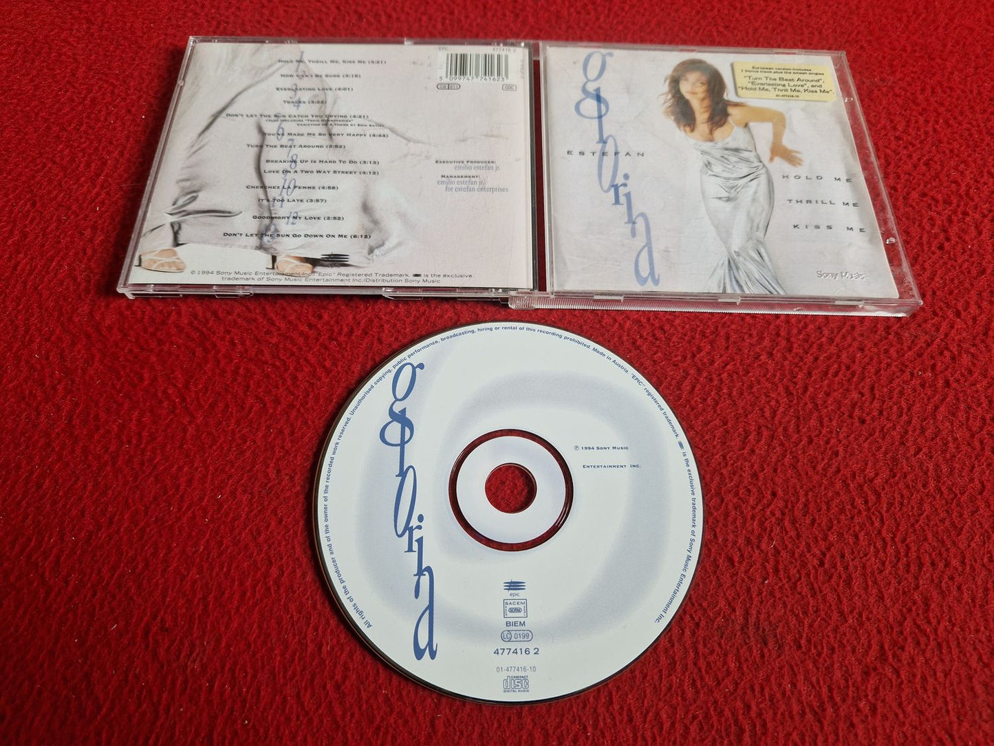 GLORIA ESTEFAN HOLD ME THRILL ME KISS ME CD