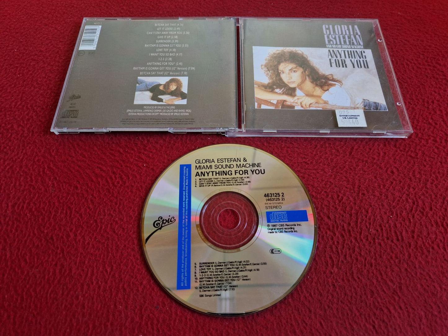 GLORIA ESTEFAN & MIAMI SOUND MACHINE ANYTHING FOR YOU CD
